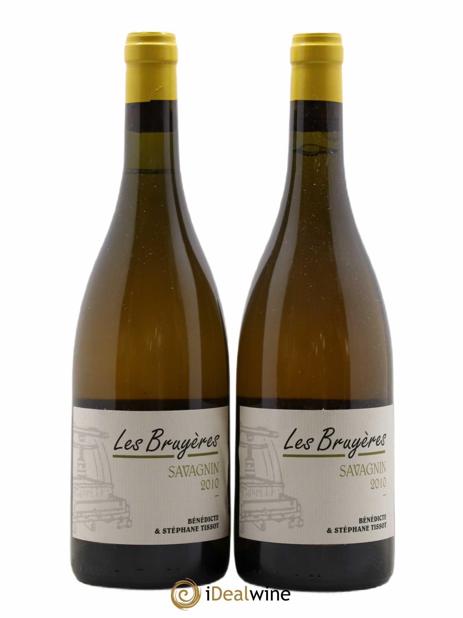 Vin de France Savagnin Les Bruyeres André et Mireille Tissot 2010 - Posten von 2 Flaschen - 0