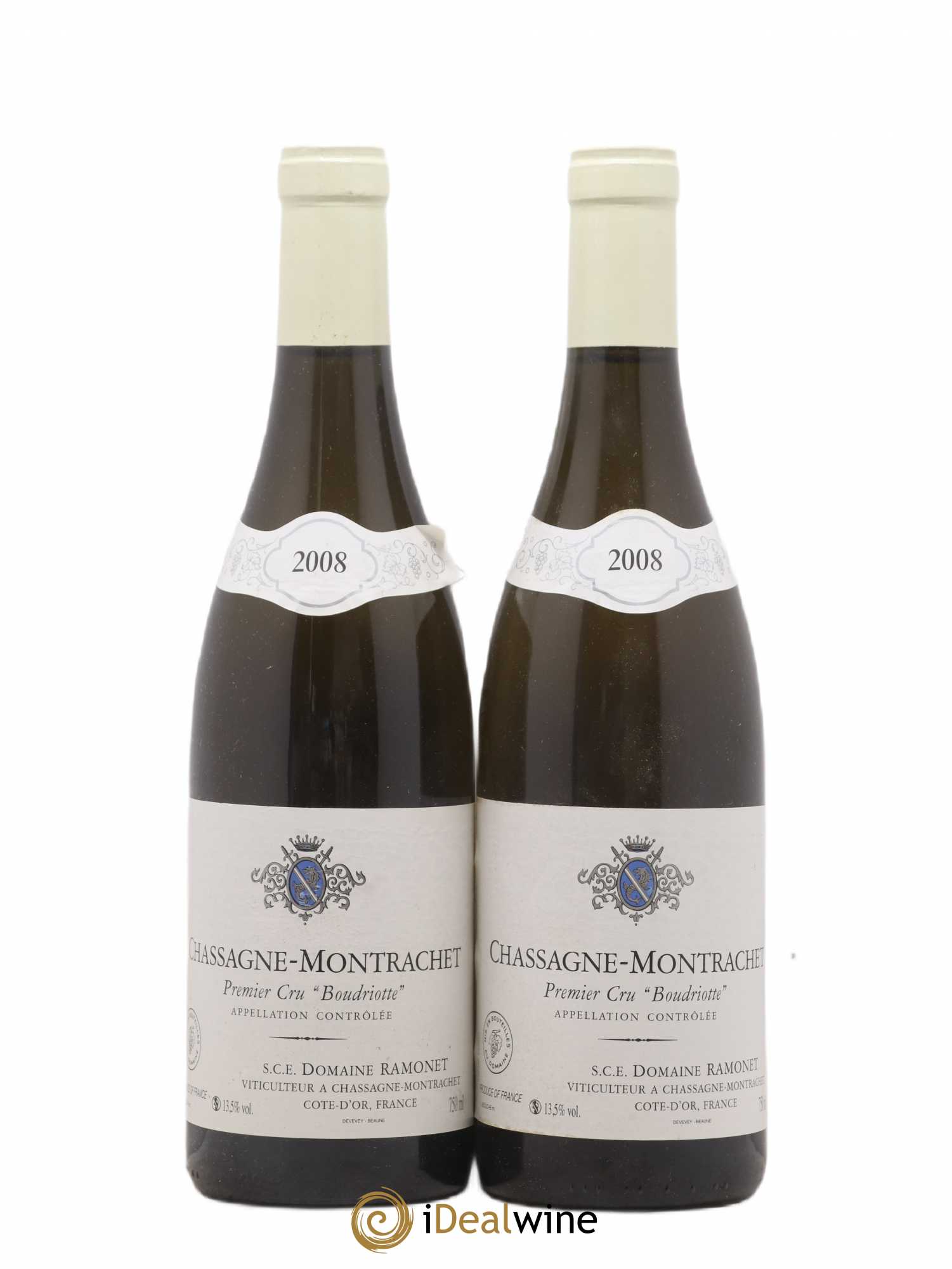 Chassagne-Montrachet 1er Cru Boudriotte Ramonet (Domaine) 2008 - Posten von 2 Flaschen - 0