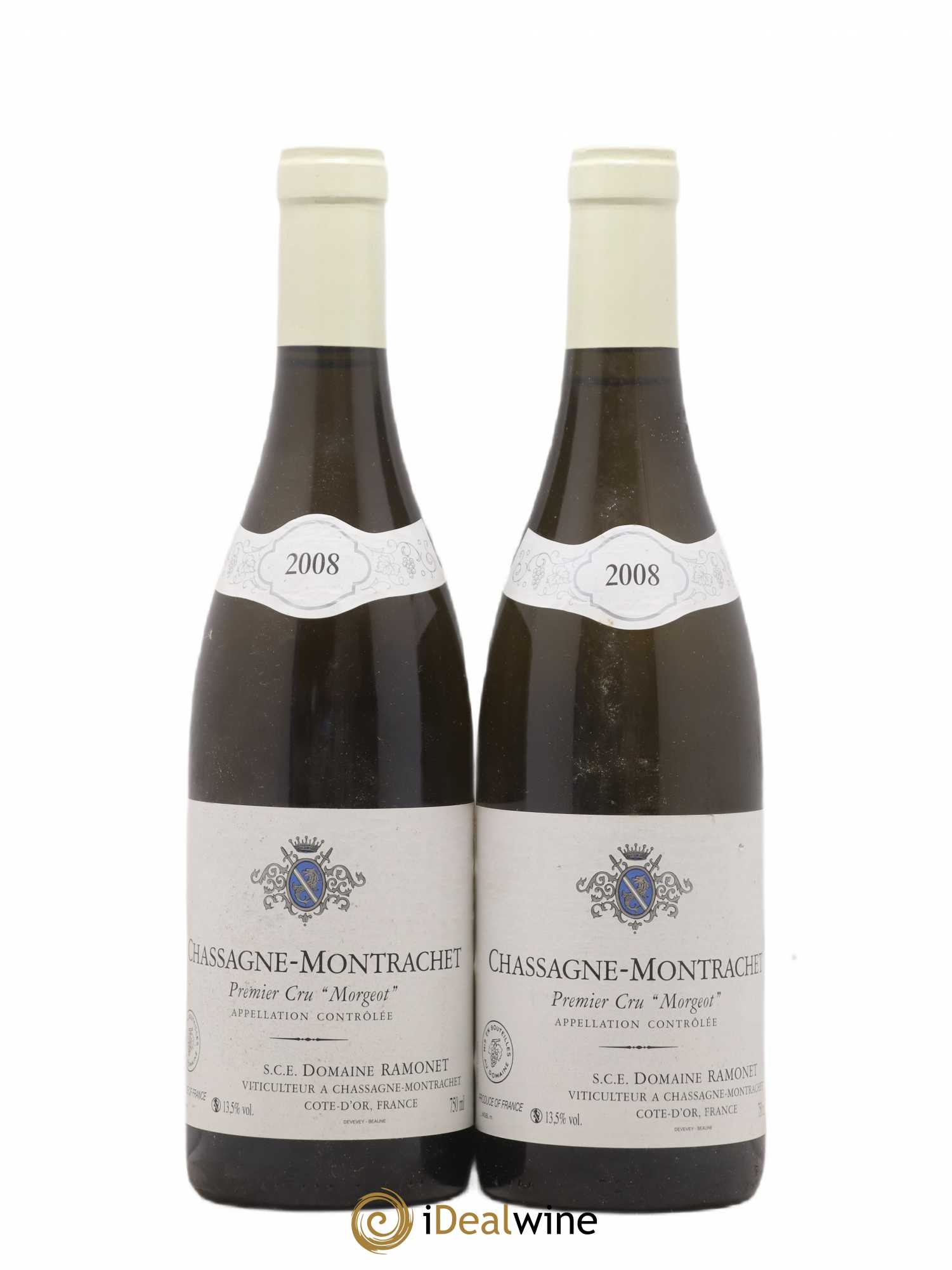 Chassagne-Montrachet 1er Cru Morgeot Ramonet (Domaine) 2008 - Lot de 2 bouteilles - 0