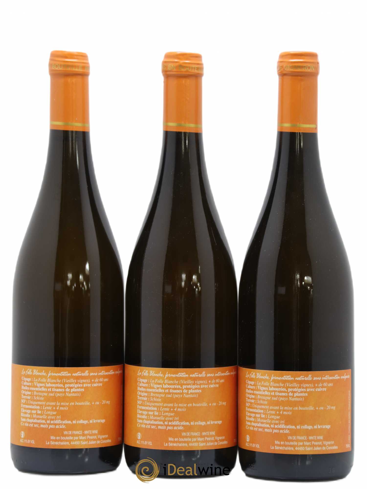 Vin de France Folle Blanche Domaine de la Senechaliere 2012 - Posten von 3 Flaschen - 1