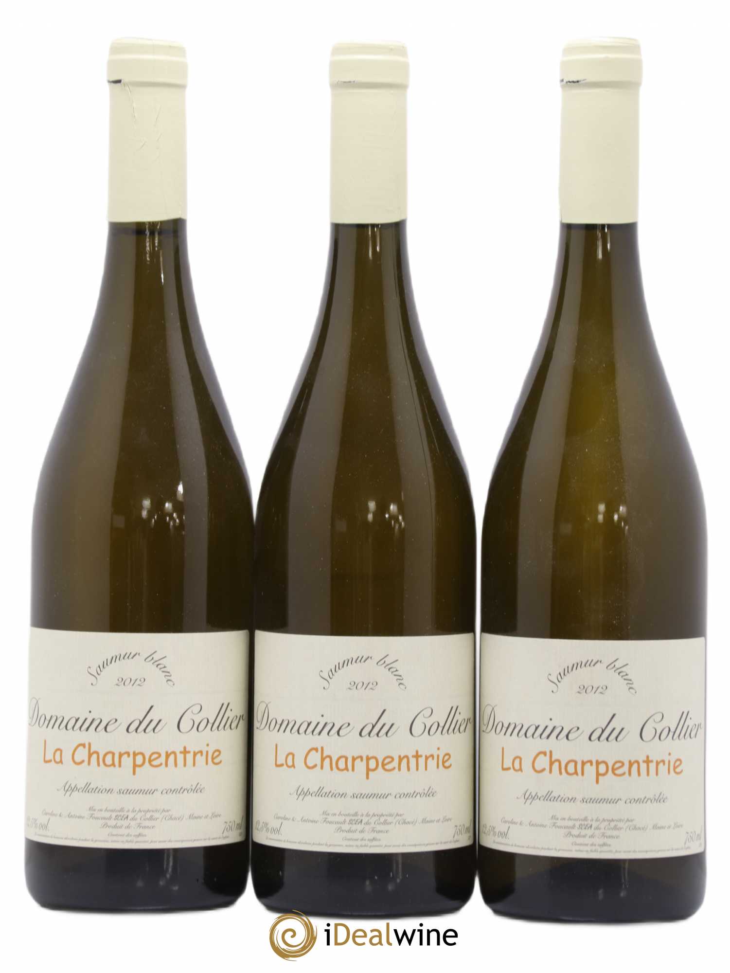 Saumur La Charpentrie Domaine du Collier 2012 - Lot de 3 bouteilles - 0