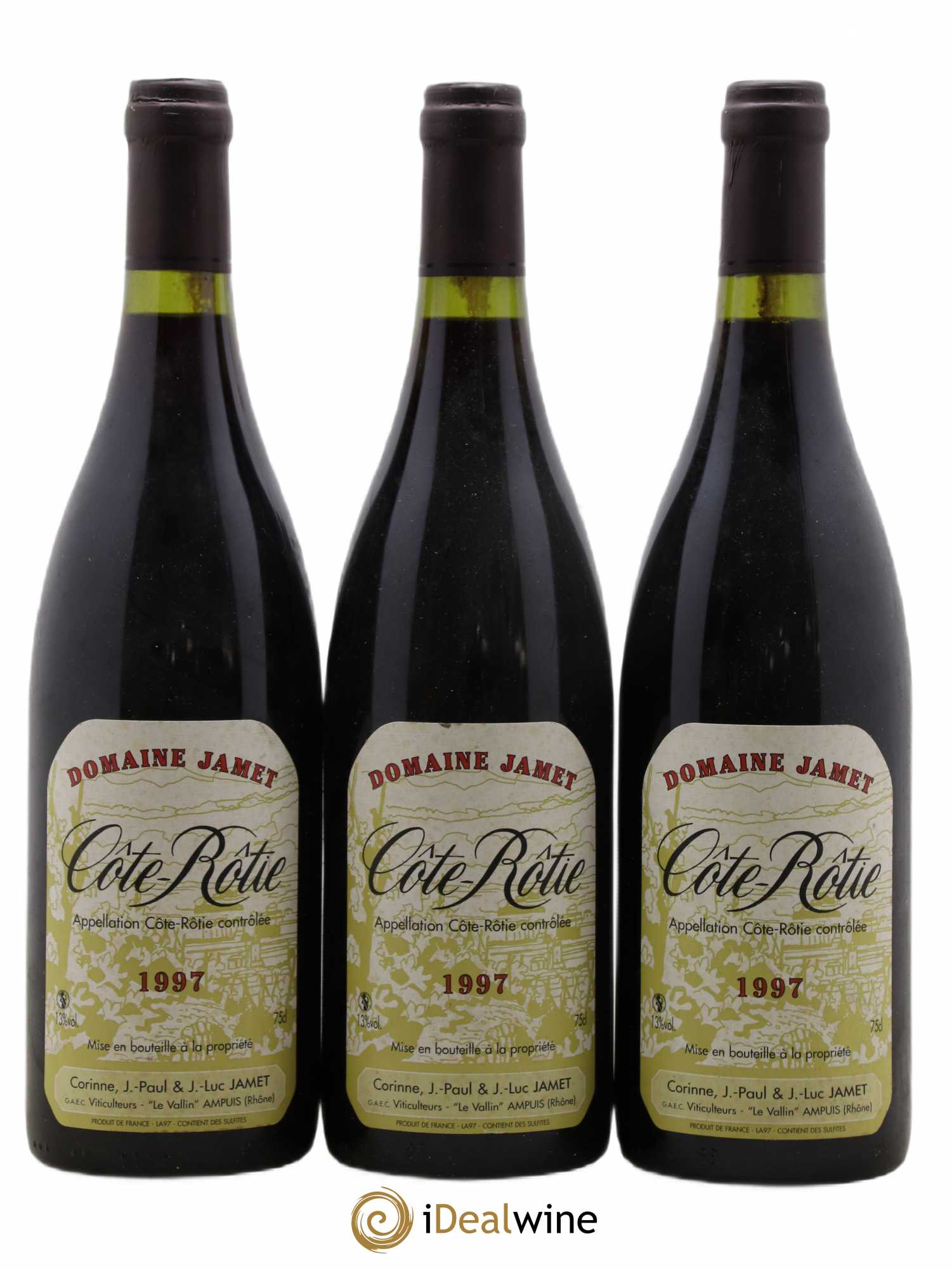 Côte-Rôtie Jamet (Domaine) 1997 - Lot de 3 bouteilles - 0
