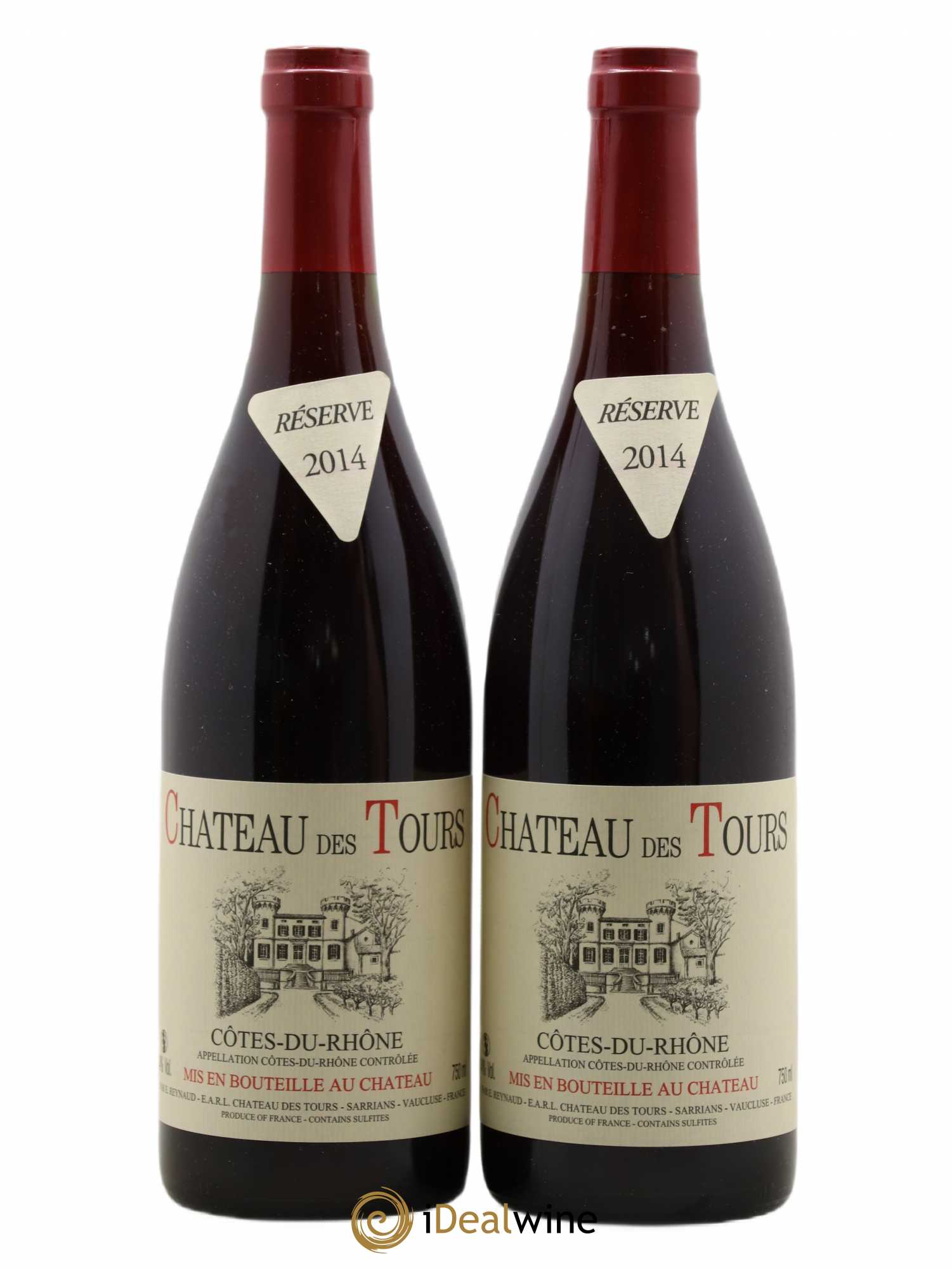 Côtes-du-Rhône Château des Tours Emmanuel Reynaud 2014 - Lot de 2 bouteilles - 0
