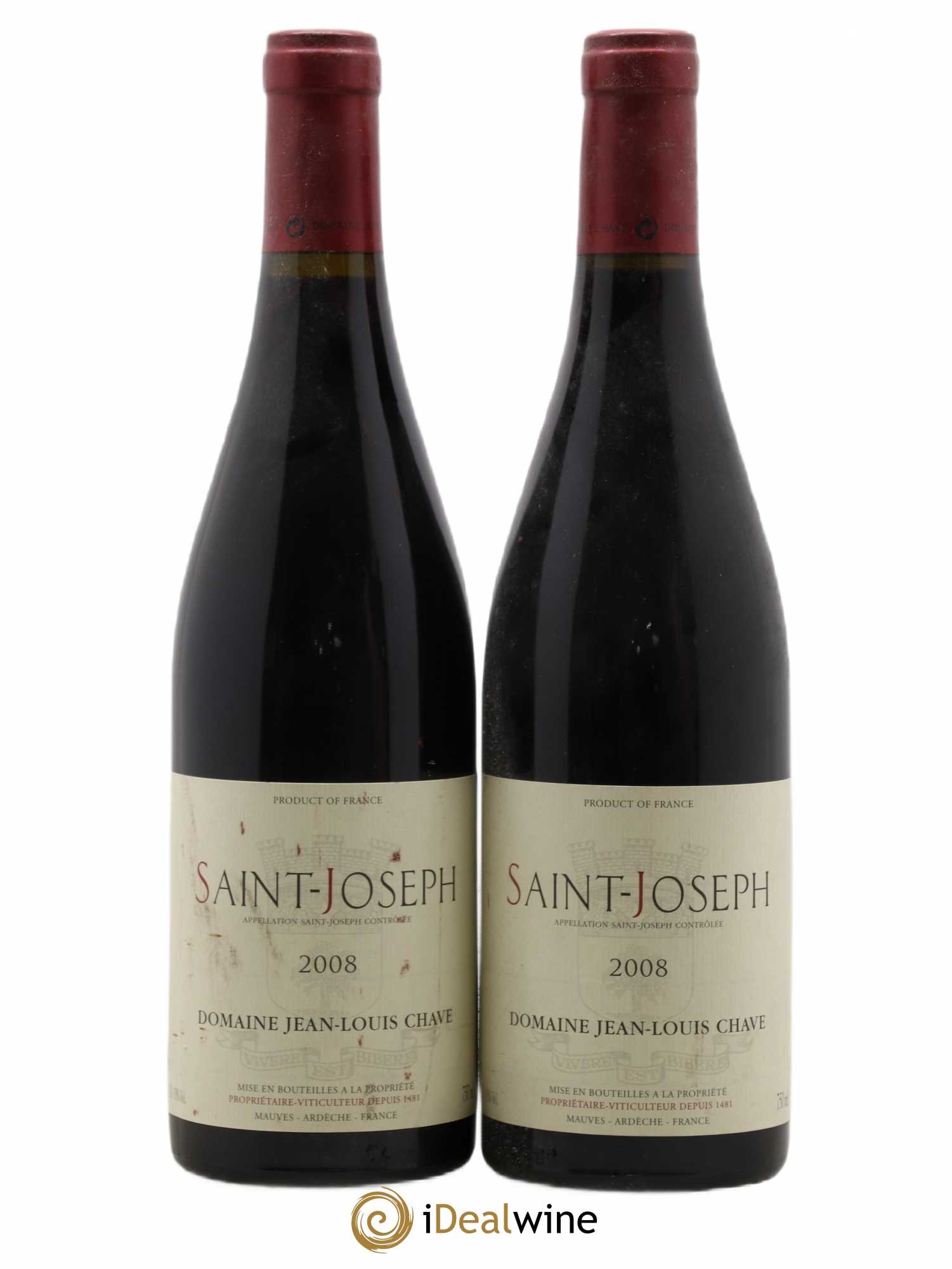 Saint-Joseph Jean-Louis Chave 2008 - Lot de 2 bouteilles - 0