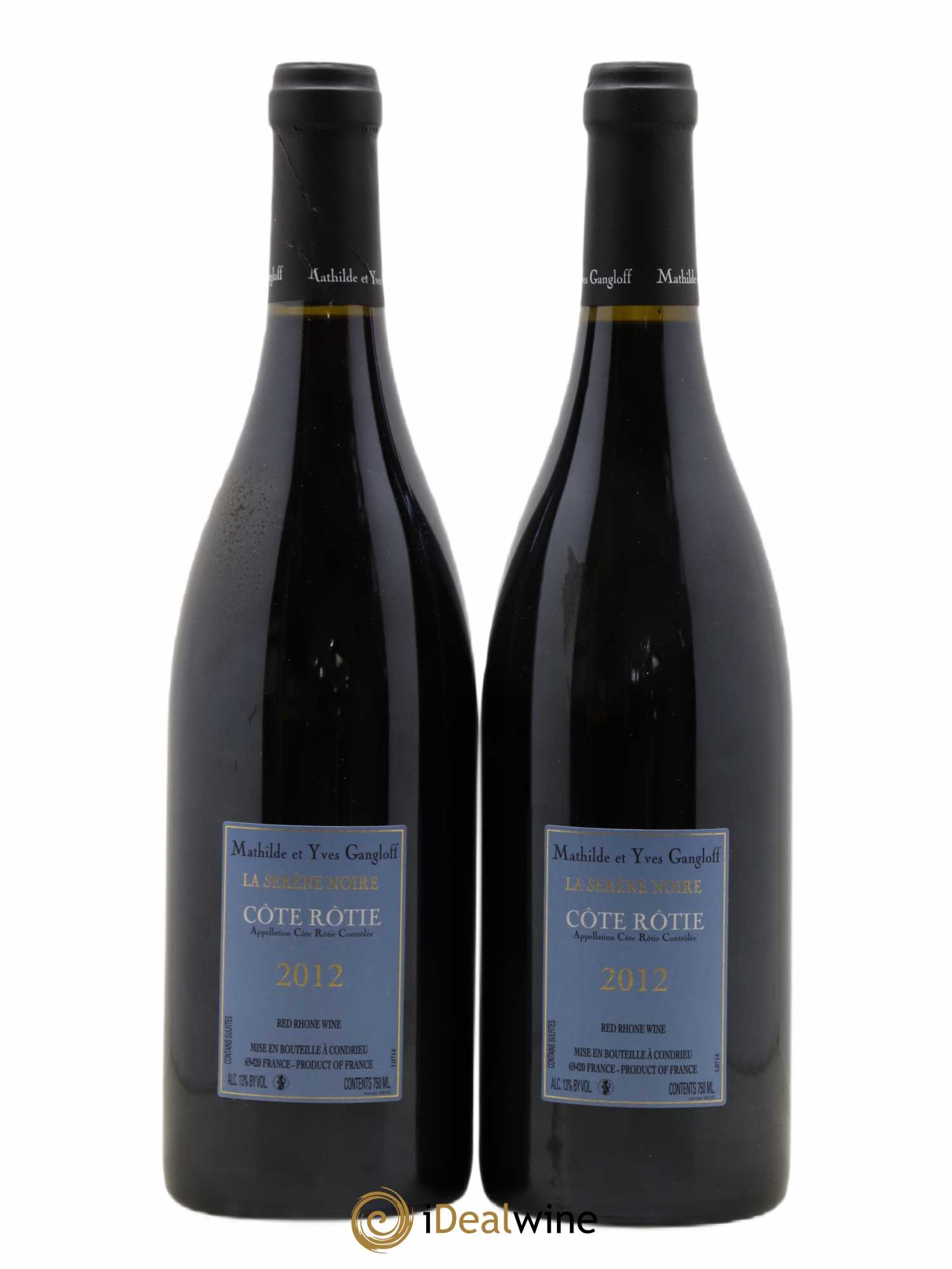 Côte-Rôtie La Sereine Noire Gangloff (Domaine) 2012 - Lot de 2 bouteilles - 1