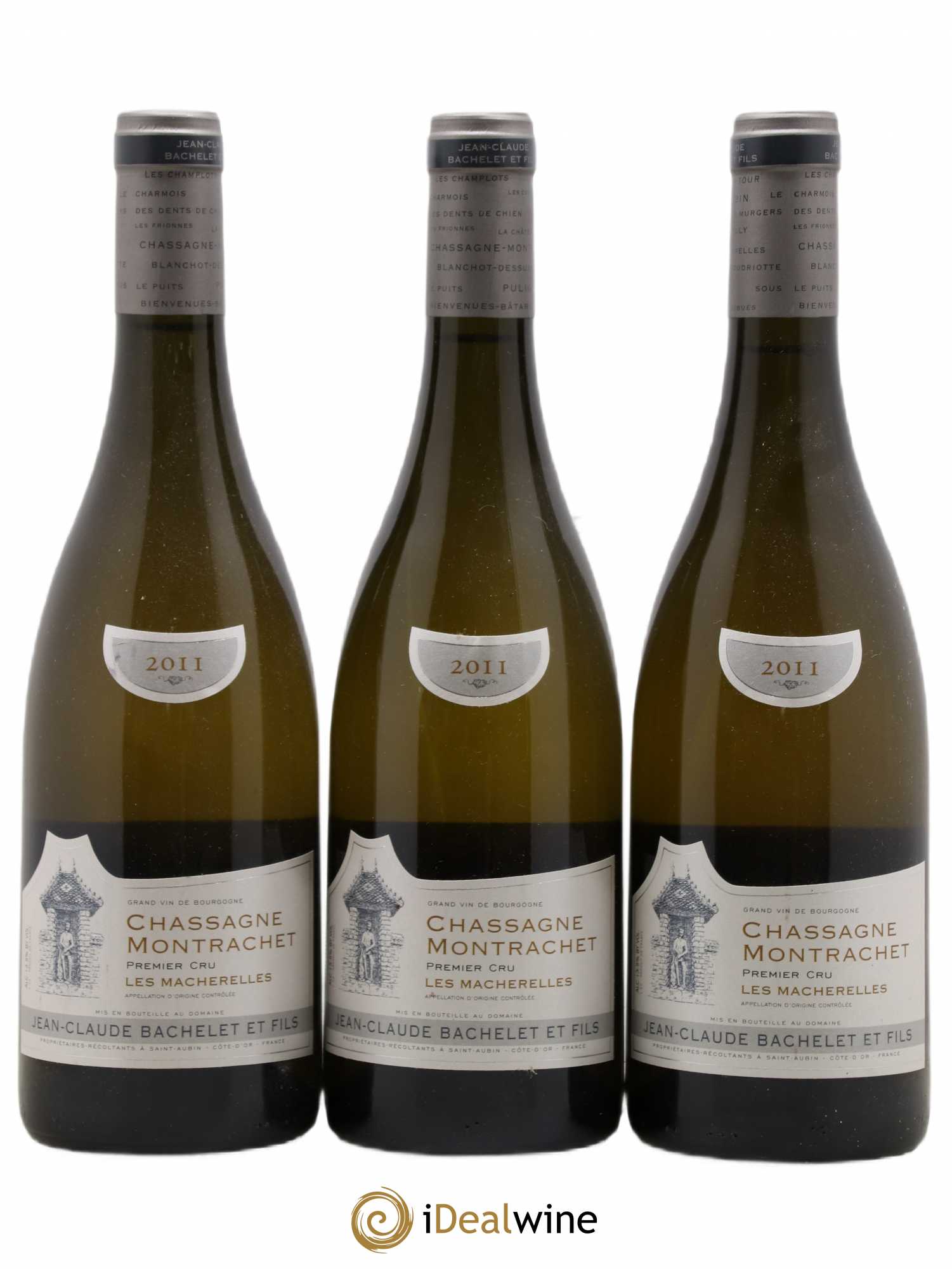 Chassagne-Montrachet 1er Cru Les Macherelles Jean-Claude Bachelet (Domaine) 2011 - Lot de 3 bouteilles - 0