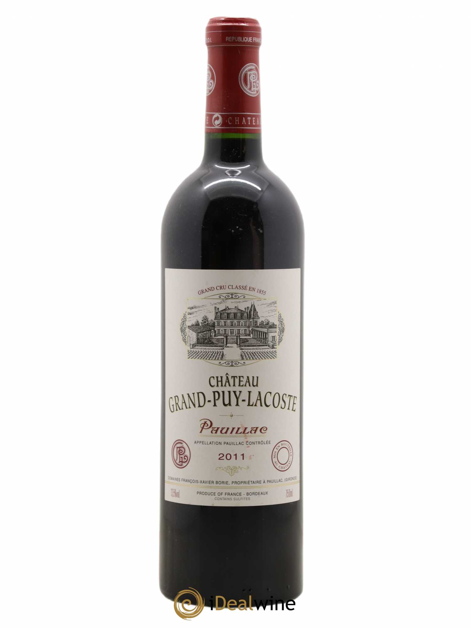 Château Grand Puy Lacoste 5ème Grand Cru Classé 2011 - Lot de 1 bouteille - 0