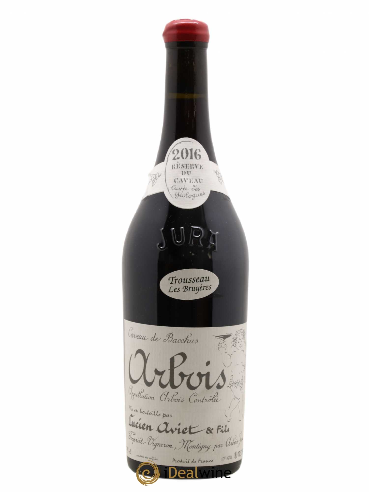 Arbois Trousseau Les Bruyères Cuvée des Géologues Lucien Aviet (Domaine) Trousseau Les Bruyeres Lucien Aviet 2016 - Lotto di 1 bottiglia - 0