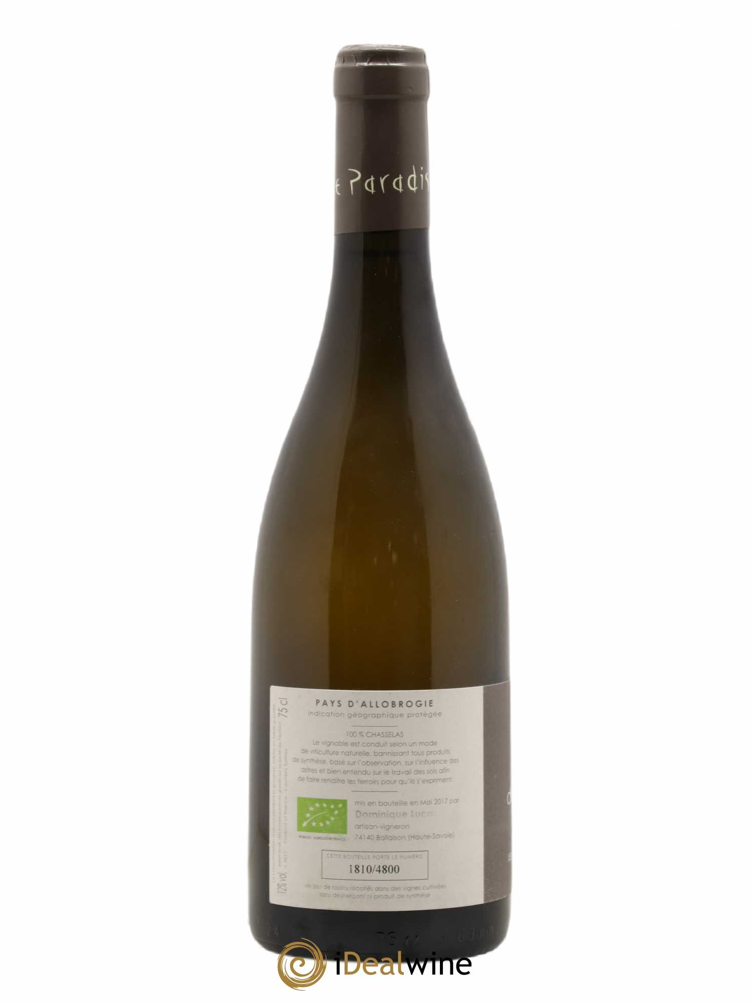 Vin des Allobroges C de Marrin Les Vignes de Paradis 2016 - Lot de 1 bouteille - 1