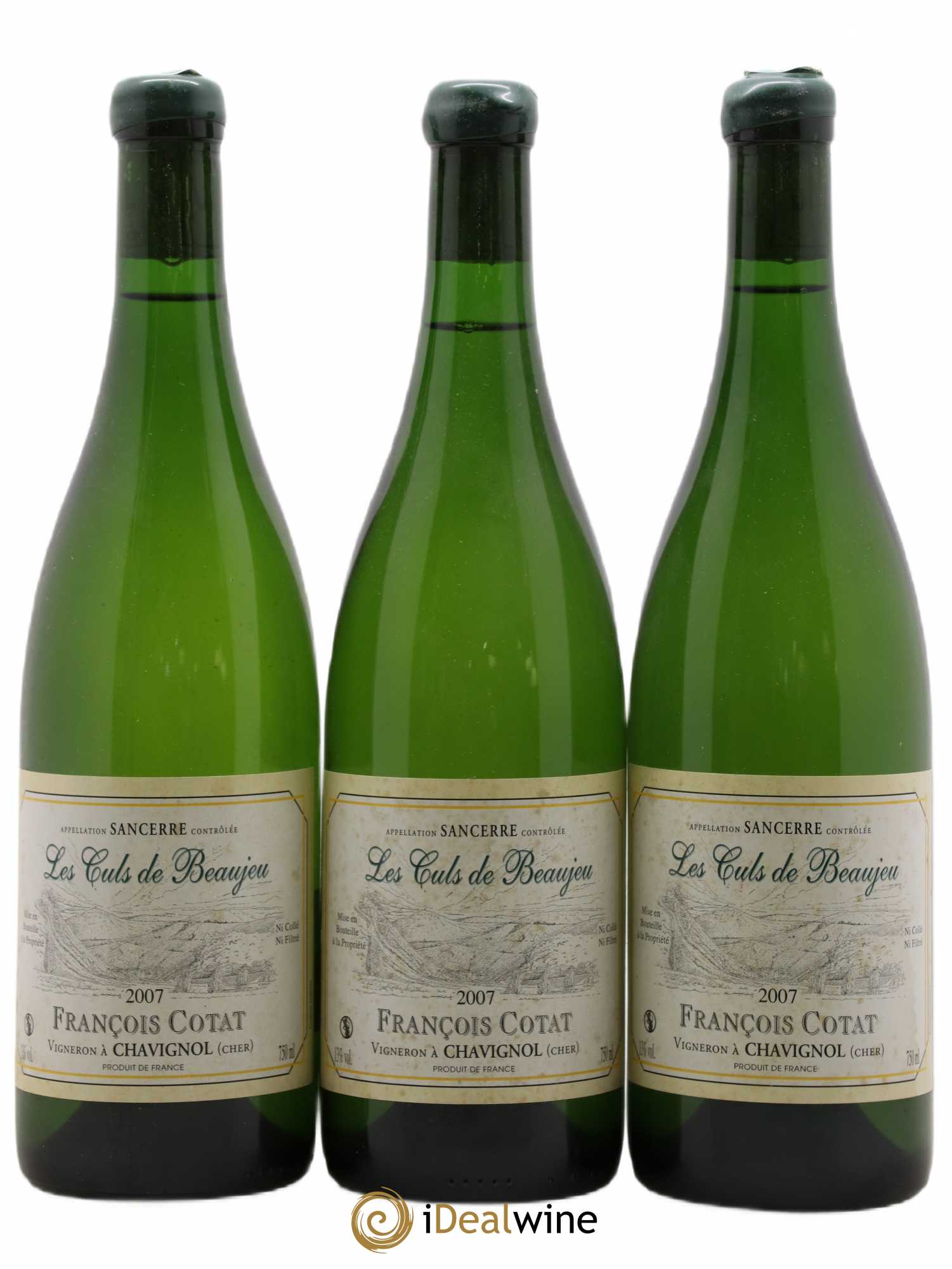 Sancerre Les Culs de Beaujeu François Cotat 2007 - Lot de 3 bouteilles - 0