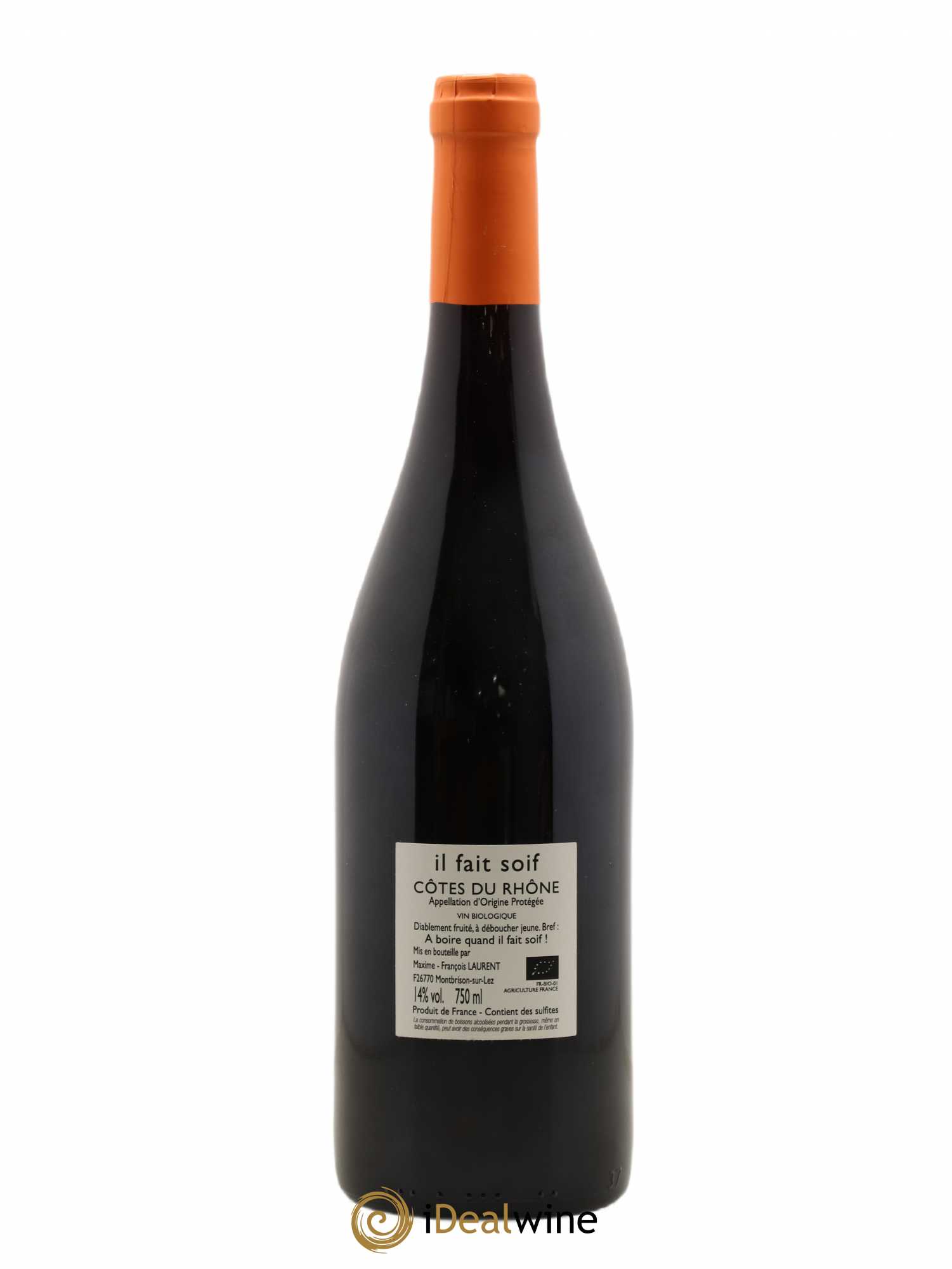 Côtes-du-Rhône Maxime François Il Fait Soif 2017 - Posten von 1 Flasche - 1