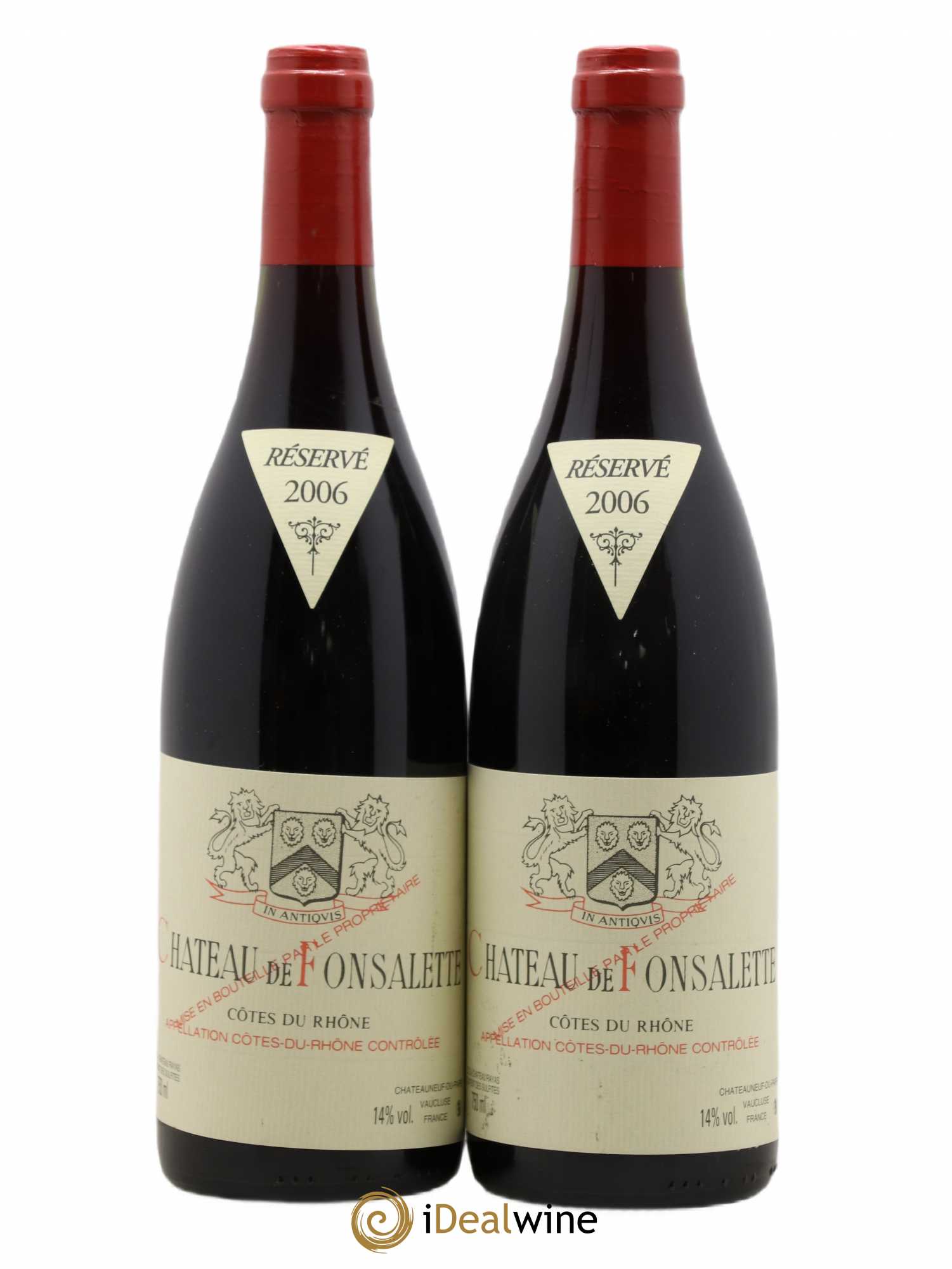 Côtes-du-Rhône Château de Fonsalette Emmanuel Reynaud 2006 - Lot de 2 bouteilles - 0