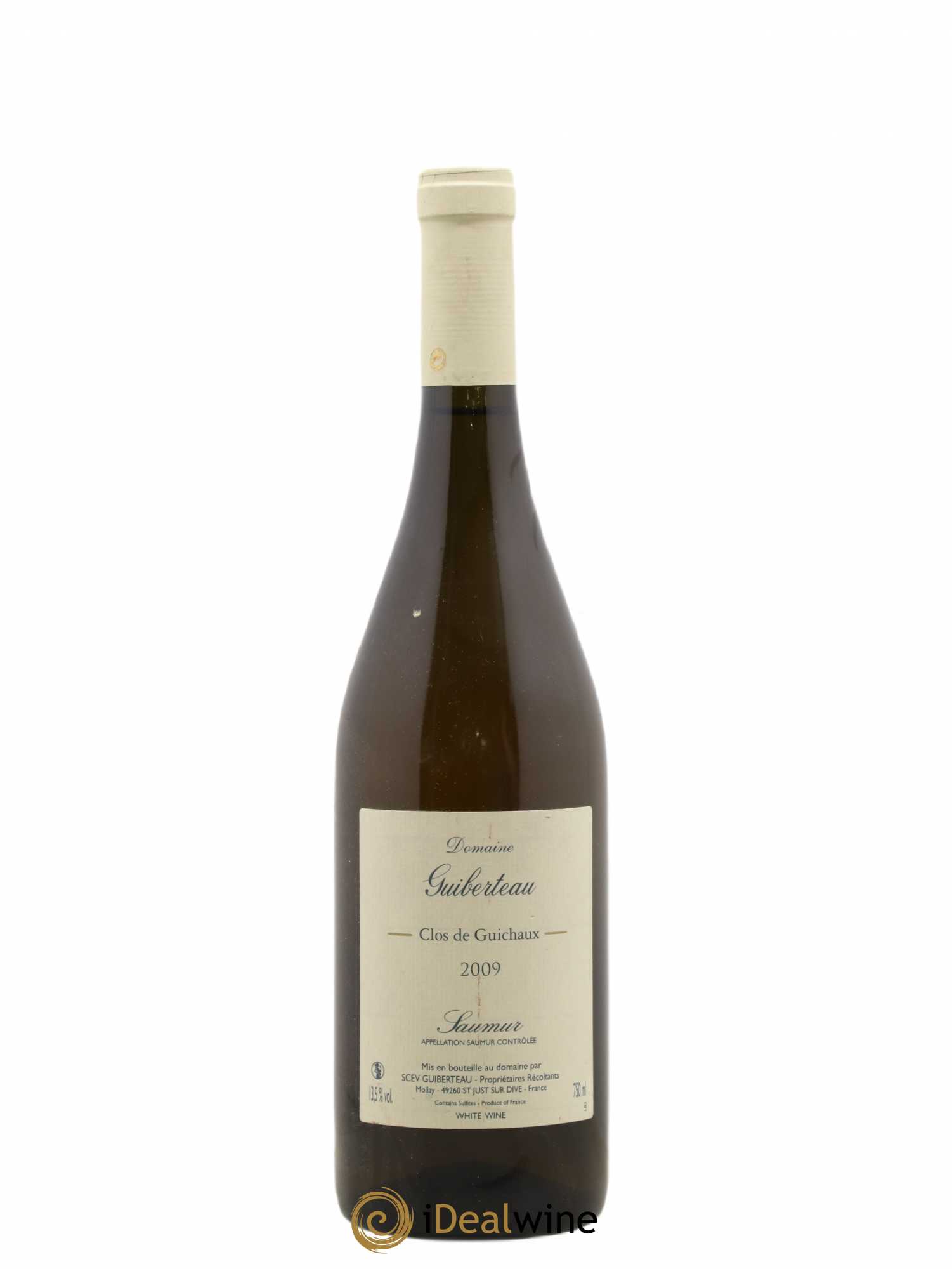 Saumur Clos de Guichaux Domaine Guiberteau 2009 - Lot de 1 bouteille - 0