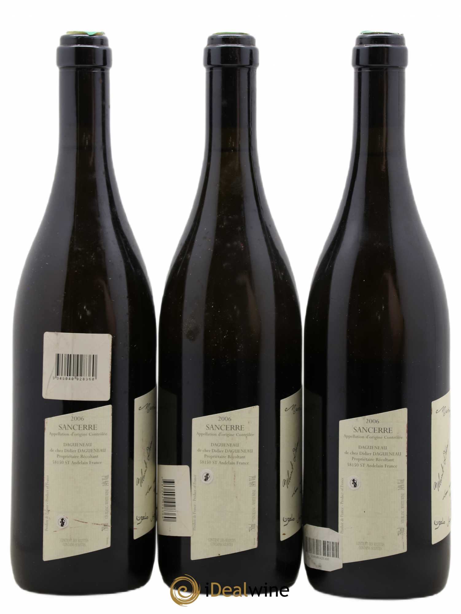 Sancerre Le Mont Damné Chavignol Dagueneau (Domaine Didier - Louis-Benjamin) 2006 - Lot de 3 bouteilles - 1