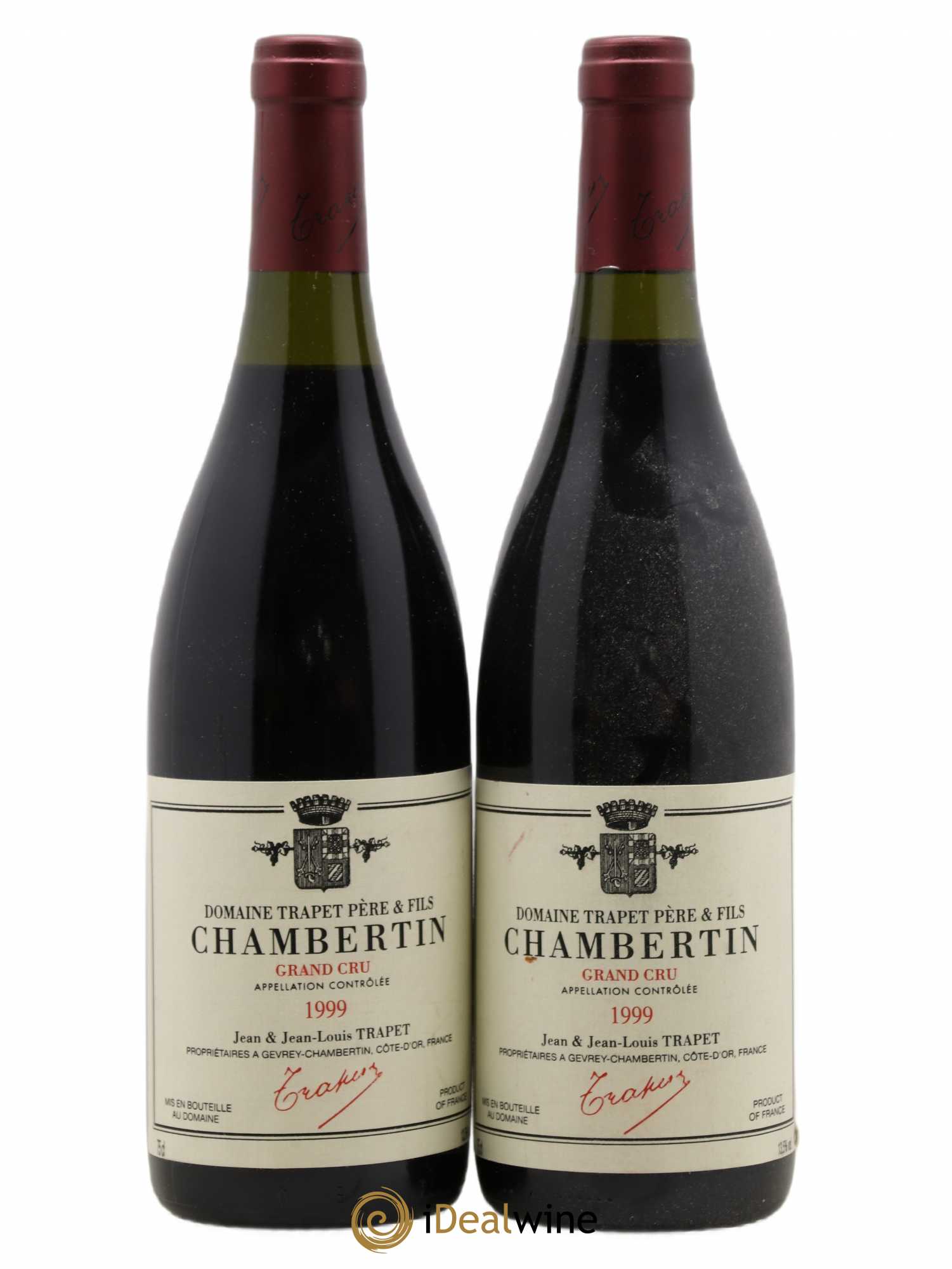 Chambertin Grand Cru Domaine Trapet 1999 - Lot de 2 bouteilles - 0