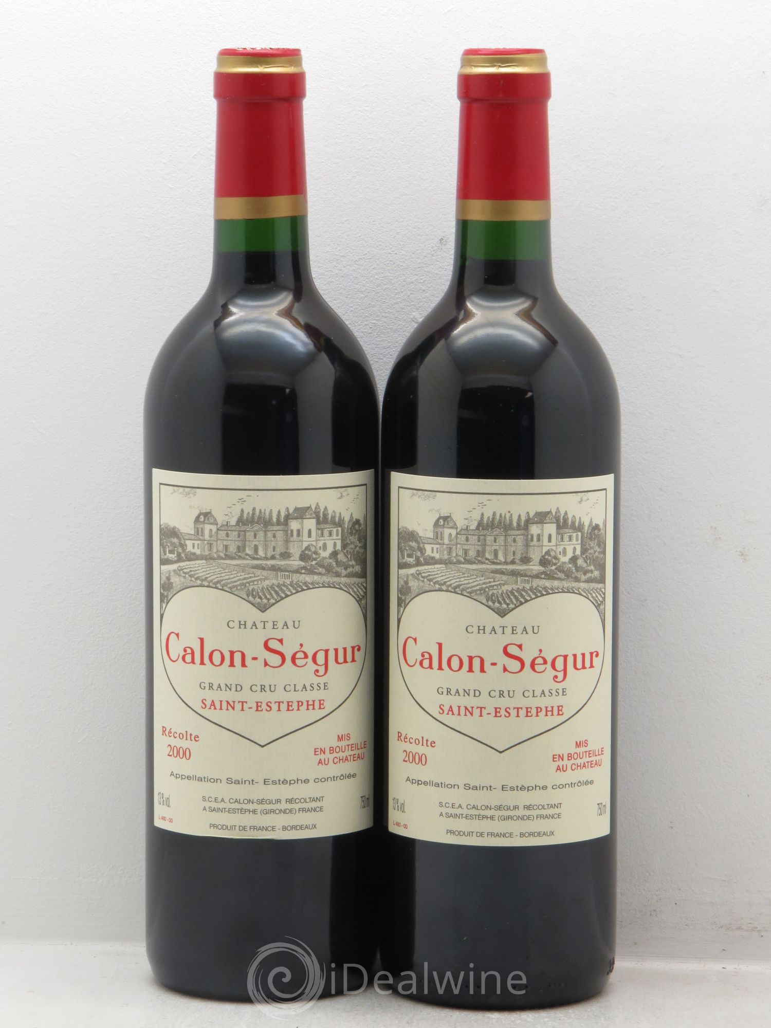 Château Calon Ségur 3ème Grand Cru Classé 2000 - Lot de 2 bouteilles - 0