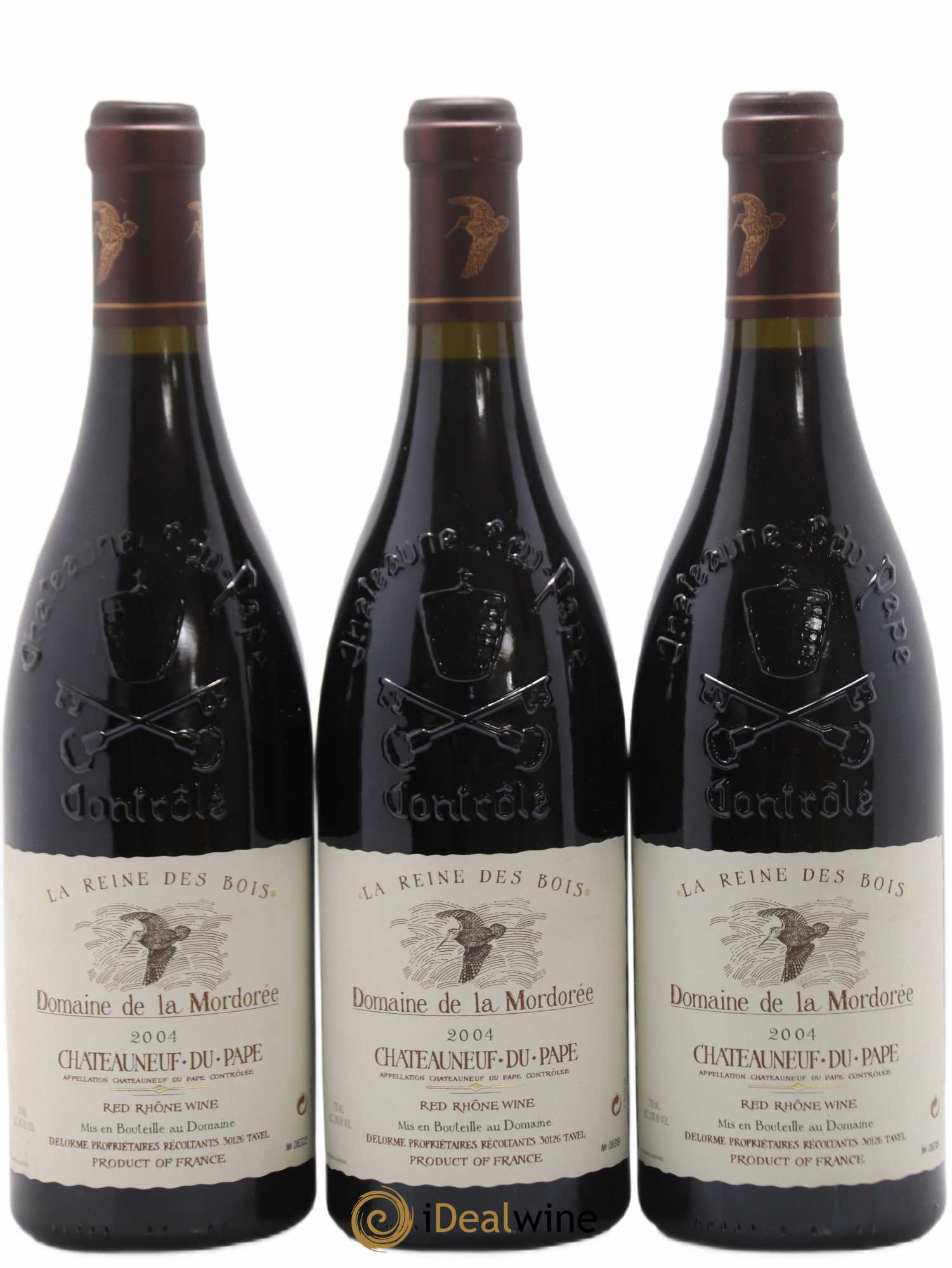 Châteauneuf-du-Pape  Cuvée de la Reine des Bois La Mordorée (Domaine de) 2004 - Lot de 6 bouteilles - 1