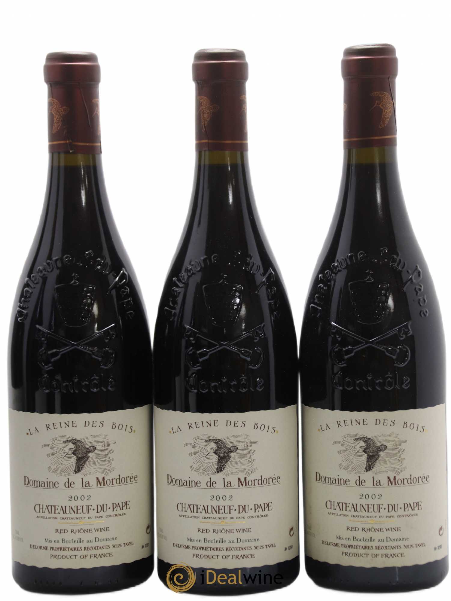 Châteauneuf-du-Pape  Cuvée de la Reine des Bois La Mordorée (Domaine de) 2002 - Lot de 6 bouteilles - 1