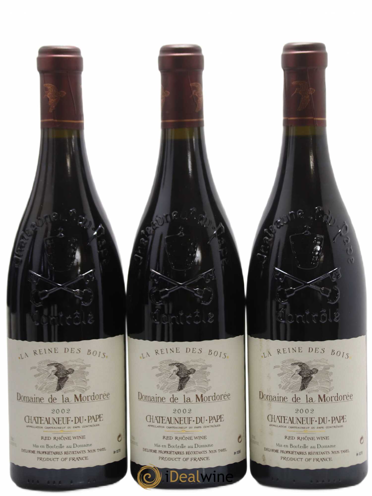 Châteauneuf-du-Pape  Cuvée de la Reine des Bois La Mordorée (Domaine de) 2002 - Lot de 6 bouteilles - 2