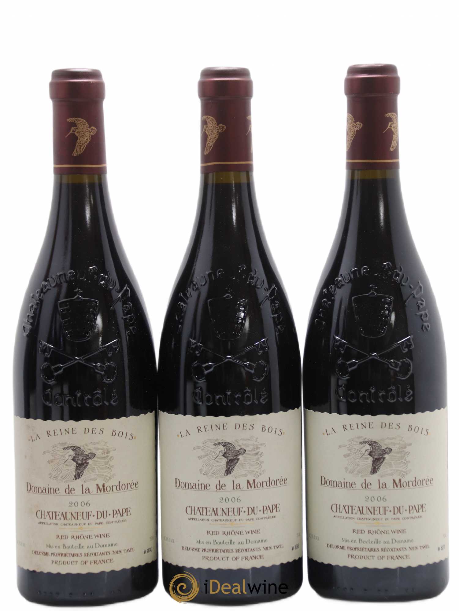 Châteauneuf-du-Pape  Cuvée de la Reine des Bois La Mordorée (Domaine de) 2006 - Lot de 6 bouteilles - 1