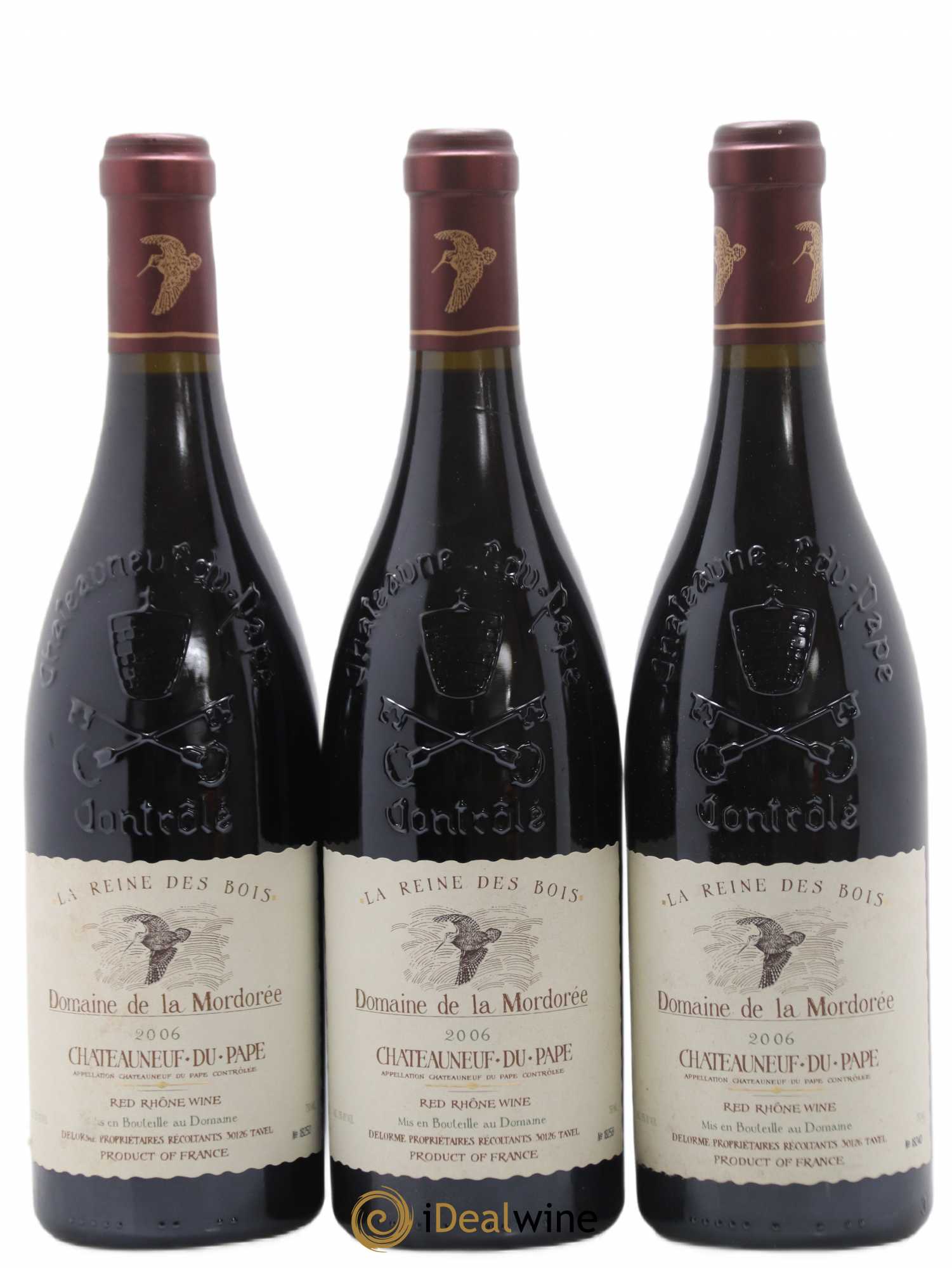 Châteauneuf-du-Pape  Cuvée de la Reine des Bois La Mordorée (Domaine de) 2006 - Lot de 6 bouteilles - 2