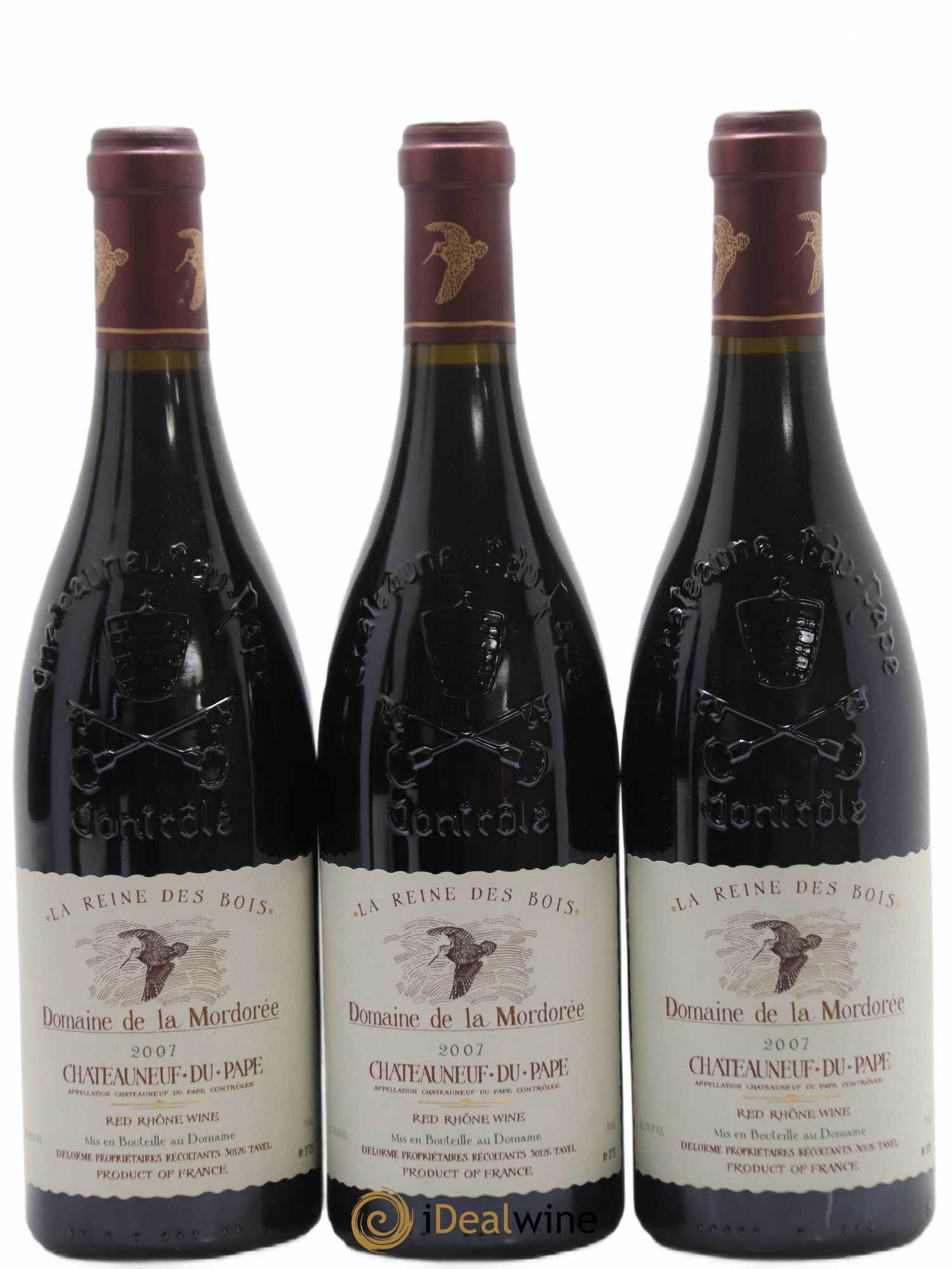 Châteauneuf-du-Pape  Cuvée de la Reine des Bois La Mordorée (Domaine de) 2007 - Lot de 6 bouteilles - 1