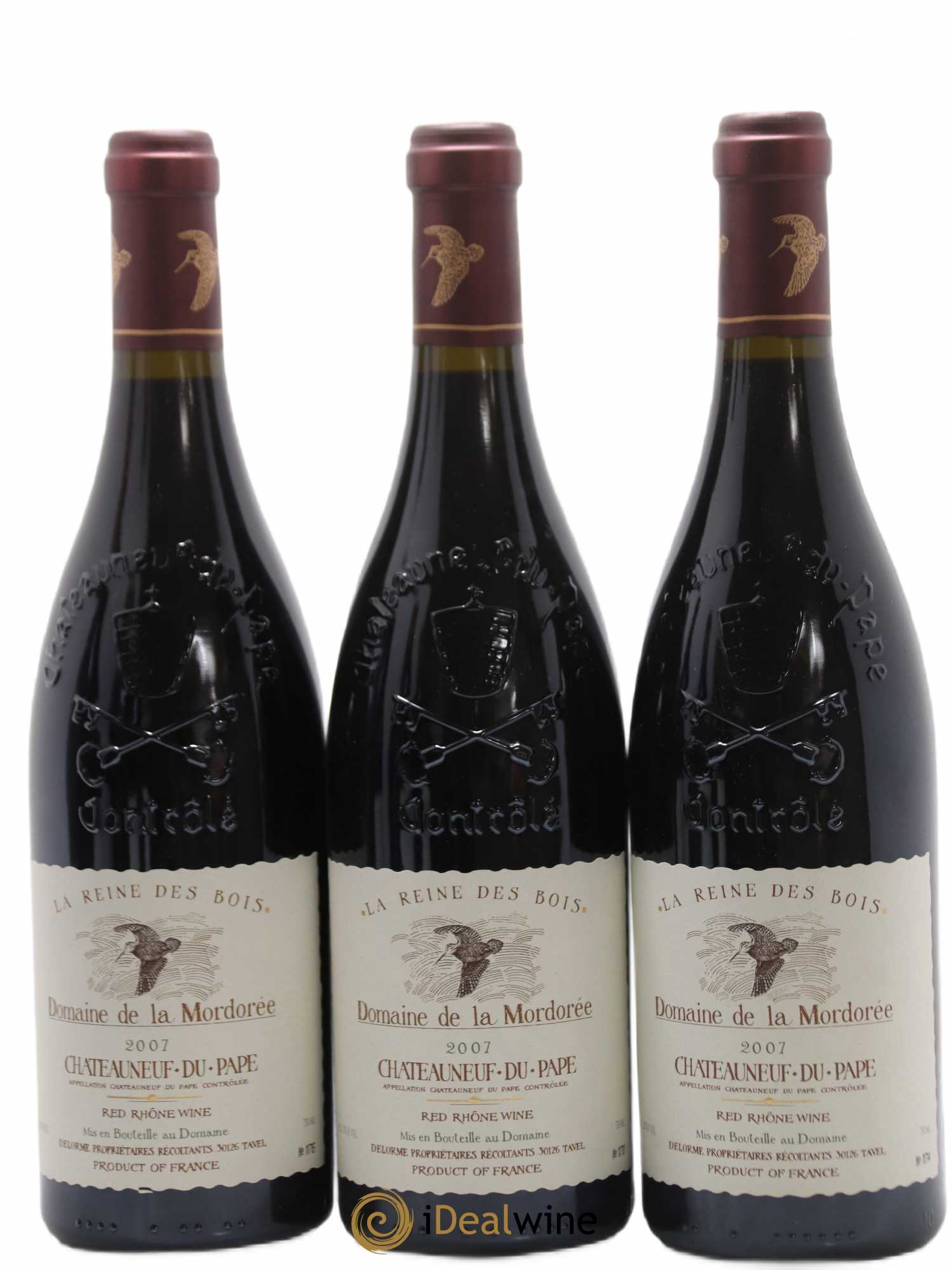 Châteauneuf-du-Pape  Cuvée de la Reine des Bois La Mordorée (Domaine de) 2007 - Lot de 6 bouteilles - 2