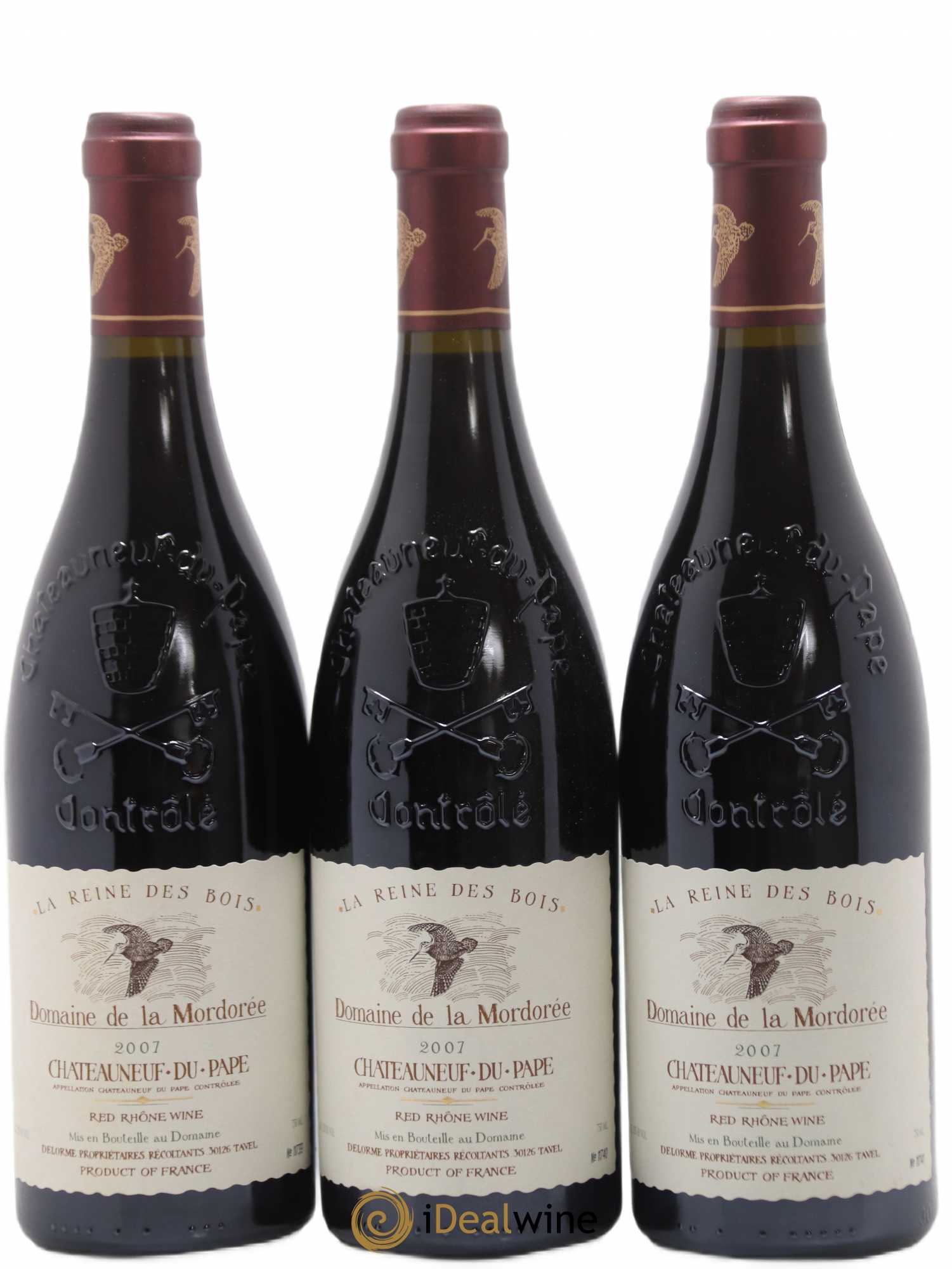 Châteauneuf-du-Pape  Cuvée de la Reine des Bois La Mordorée (Domaine de) 2007 - Lot de 6 bouteilles - 2