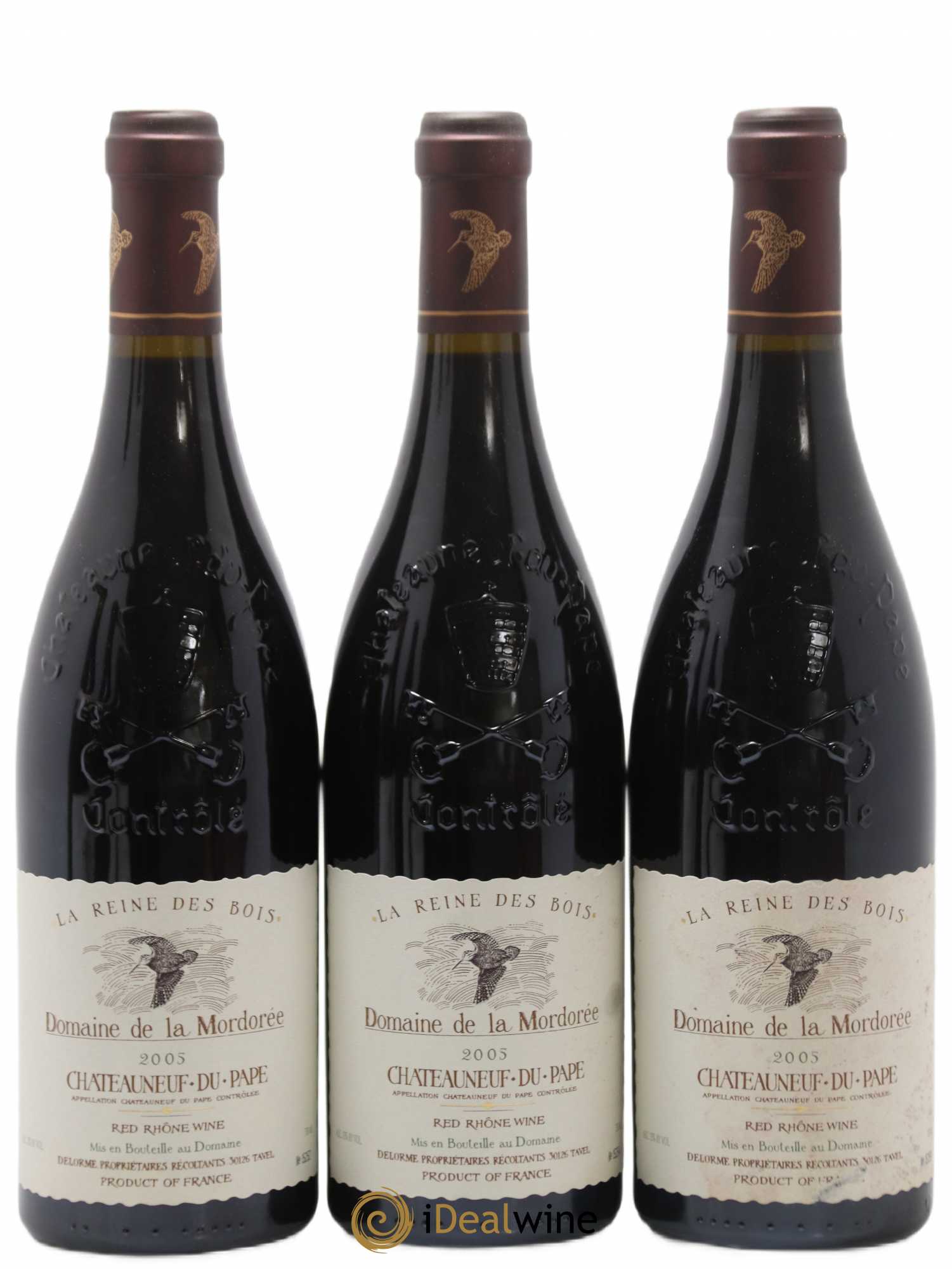 Châteauneuf-du-Pape  Cuvée de la Reine des Bois La Mordorée (Domaine de) 2005 - Lot de 6 bouteilles - 1