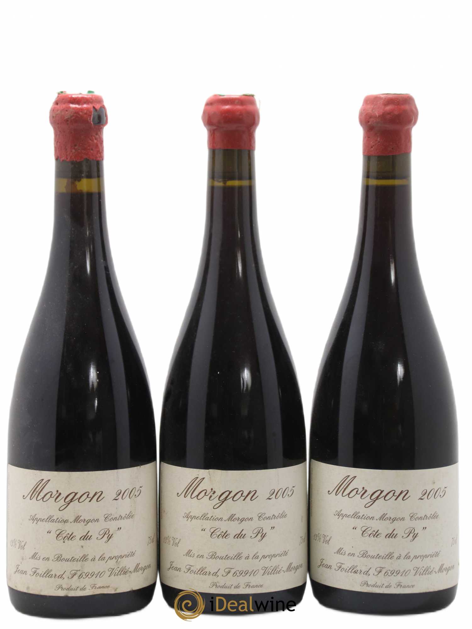 Morgon Côte du Py Jean Foillard 2005 - Lot de 3 bouteilles - 0