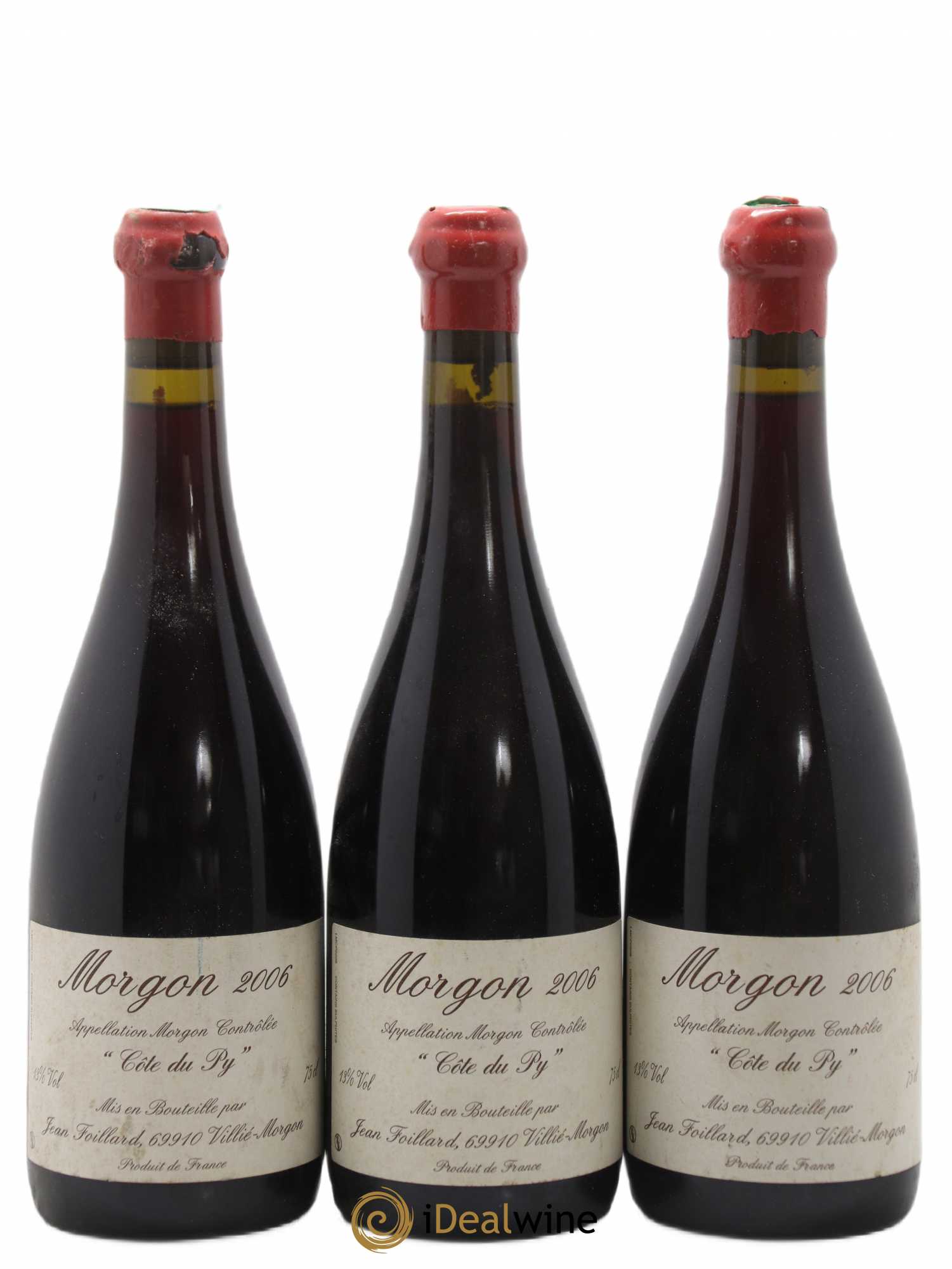 Morgon Côte du Py Jean Foillard 2006 - Lot de 3 bouteilles - 0