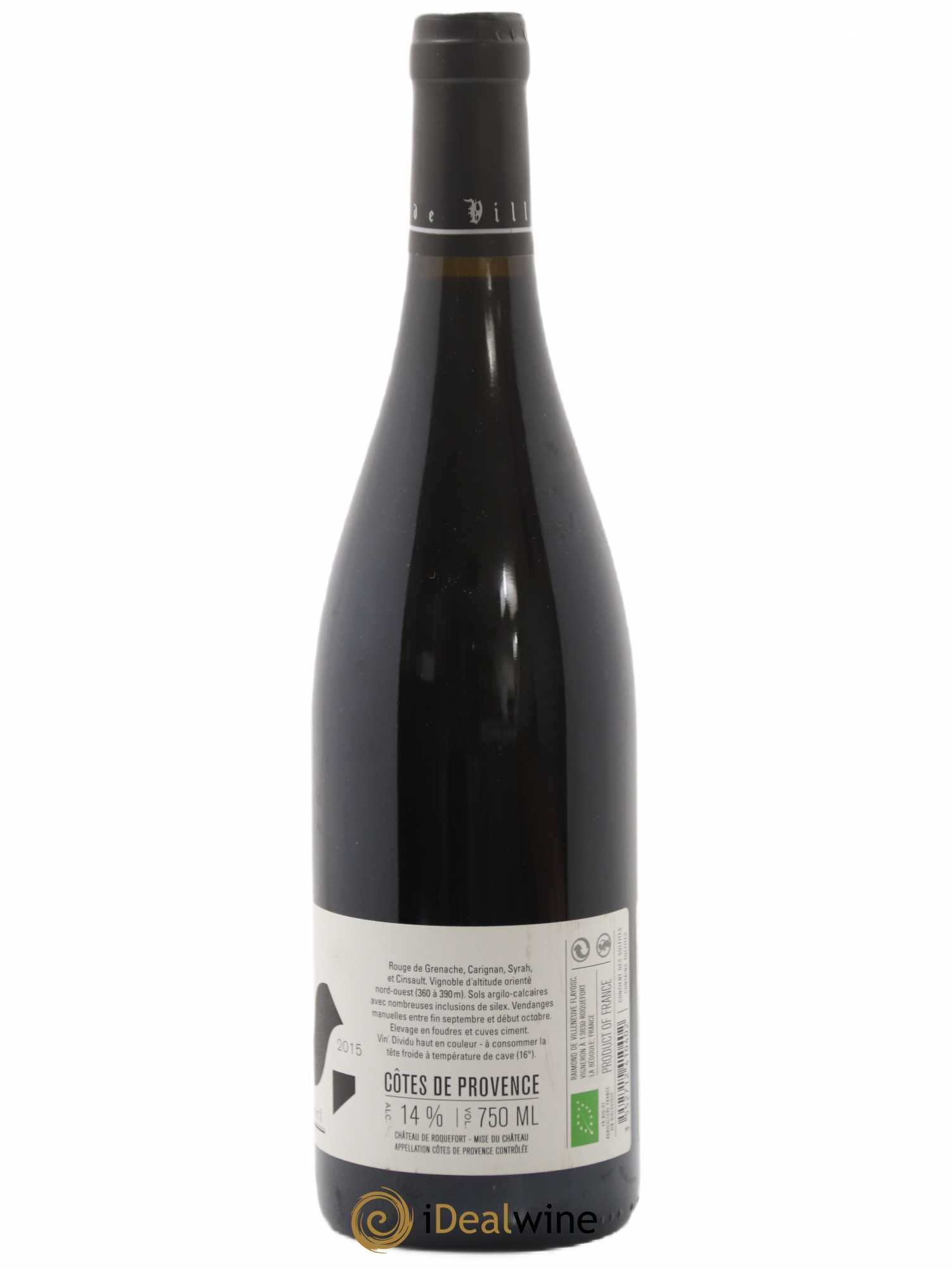 Côtes de Provence Les Mûres Château de Roquefort 2015 - Lot de 1 bouteille - 1
