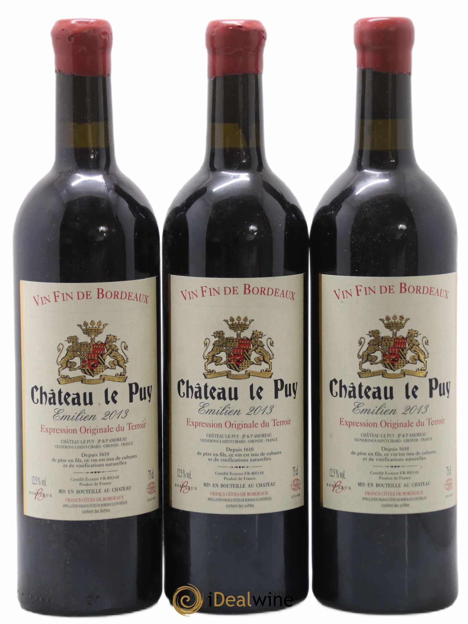 Le Puy - Cuvée Emilien 2013 - Lot de 3 bouteilles - 0