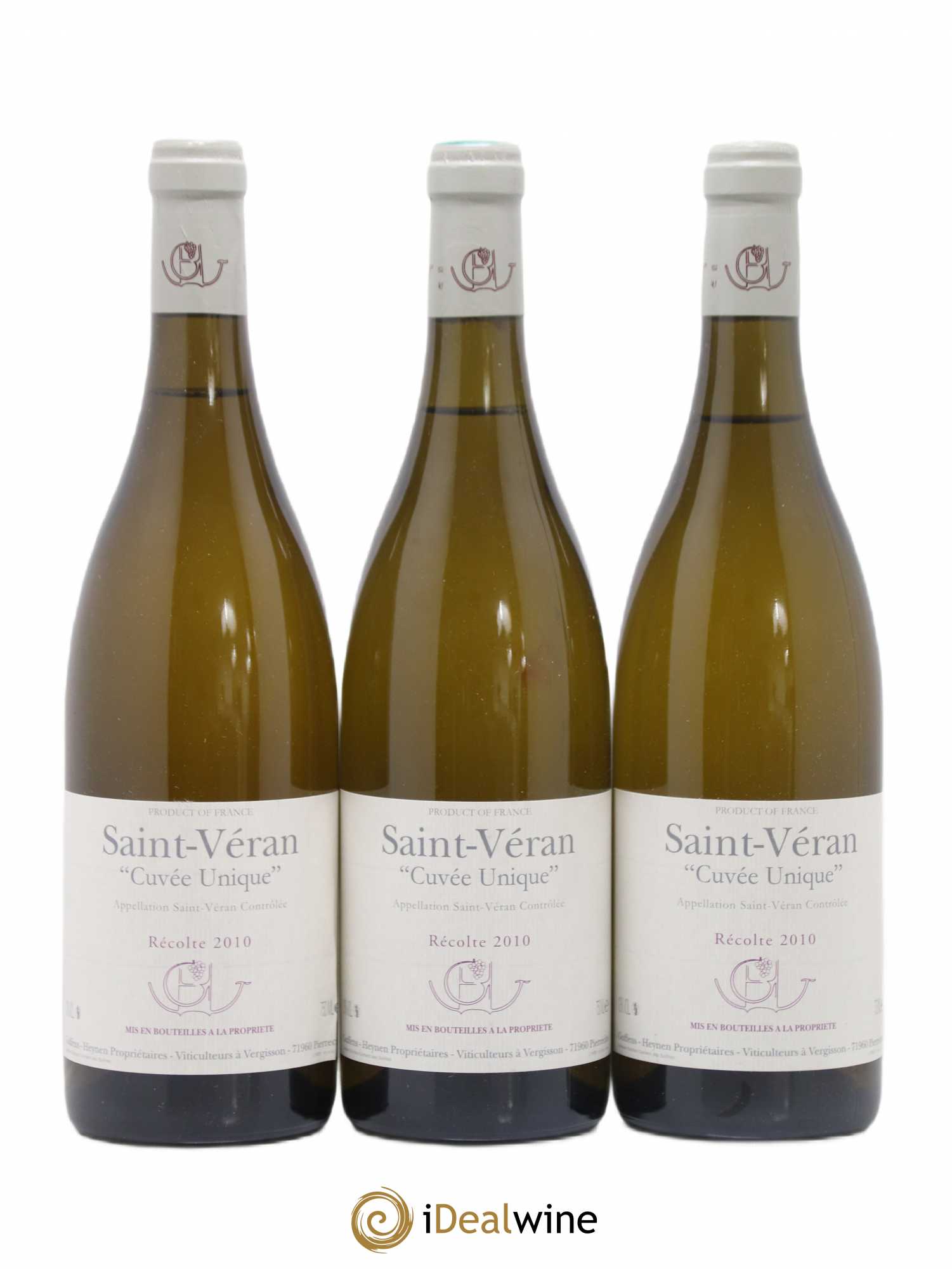 Saint-Véran Cuvée Unique Guffens-Heynen 2010 - Lot de 3 bouteilles - 0