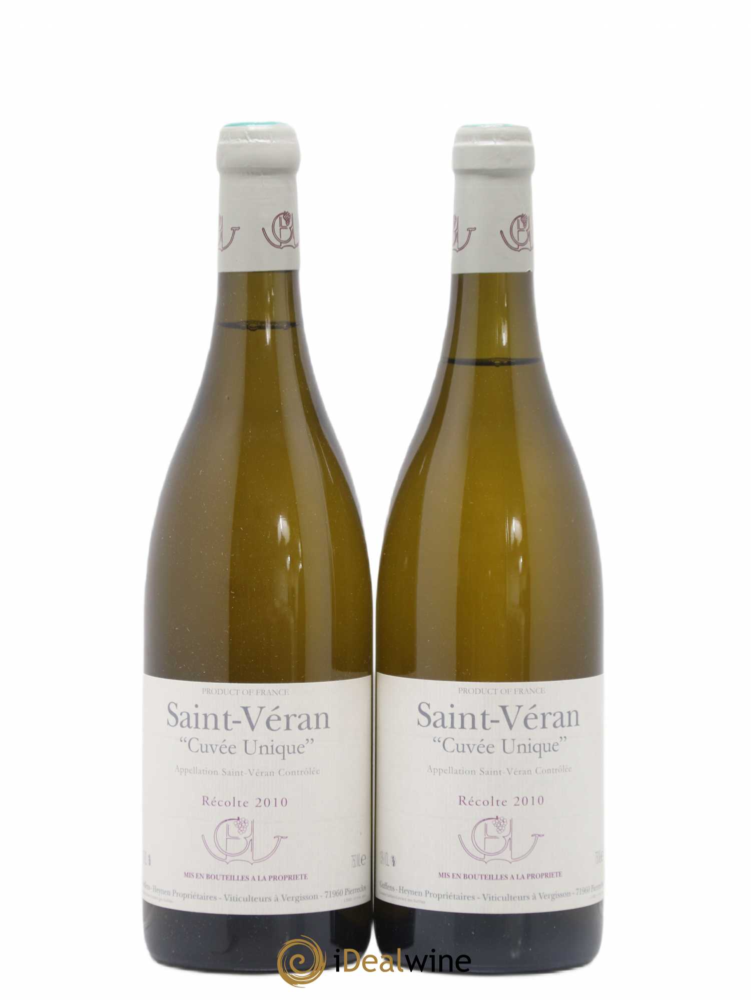 Saint-Véran Cuvée Unique Guffens-Heynen 2010 - Lot de 2 bouteilles - 0