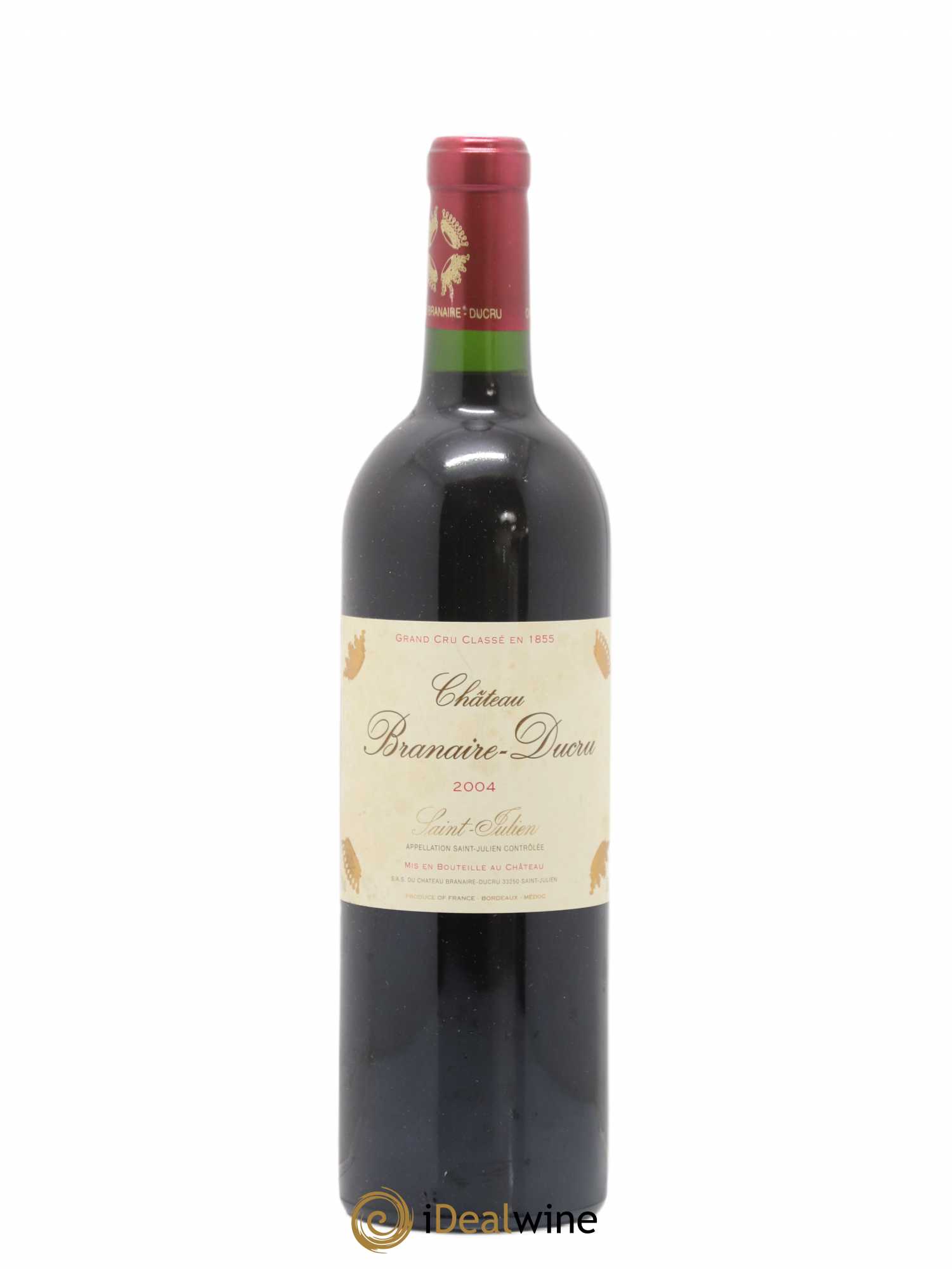 Château Branaire Ducru 4ème Grand Cru Classé 2004 - Lot de 1 bouteille - 0