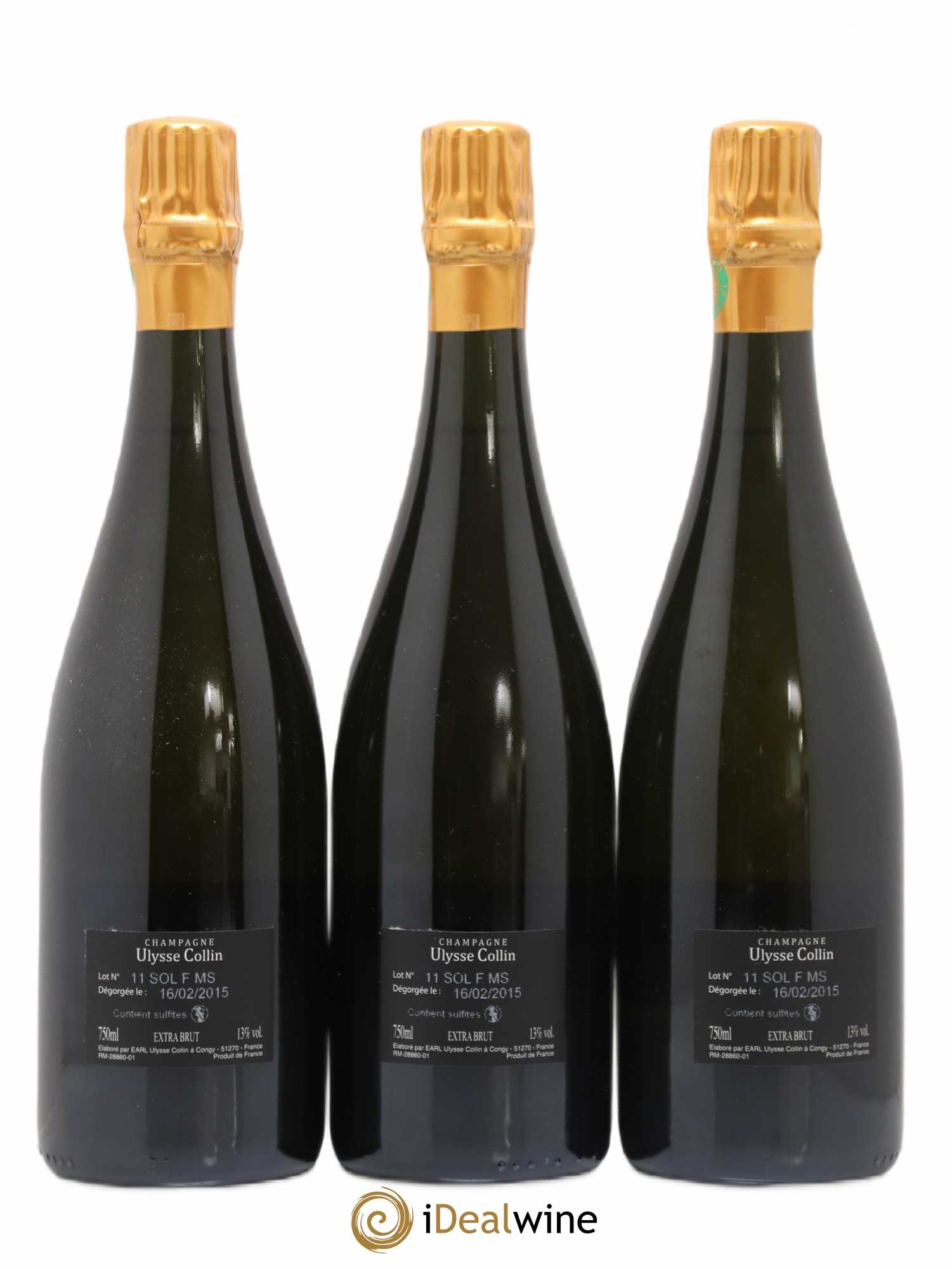 Les Roises Blanc de Blancs Extra-Brut Ulysse Collin - Lot de 3 bouteilles - 1