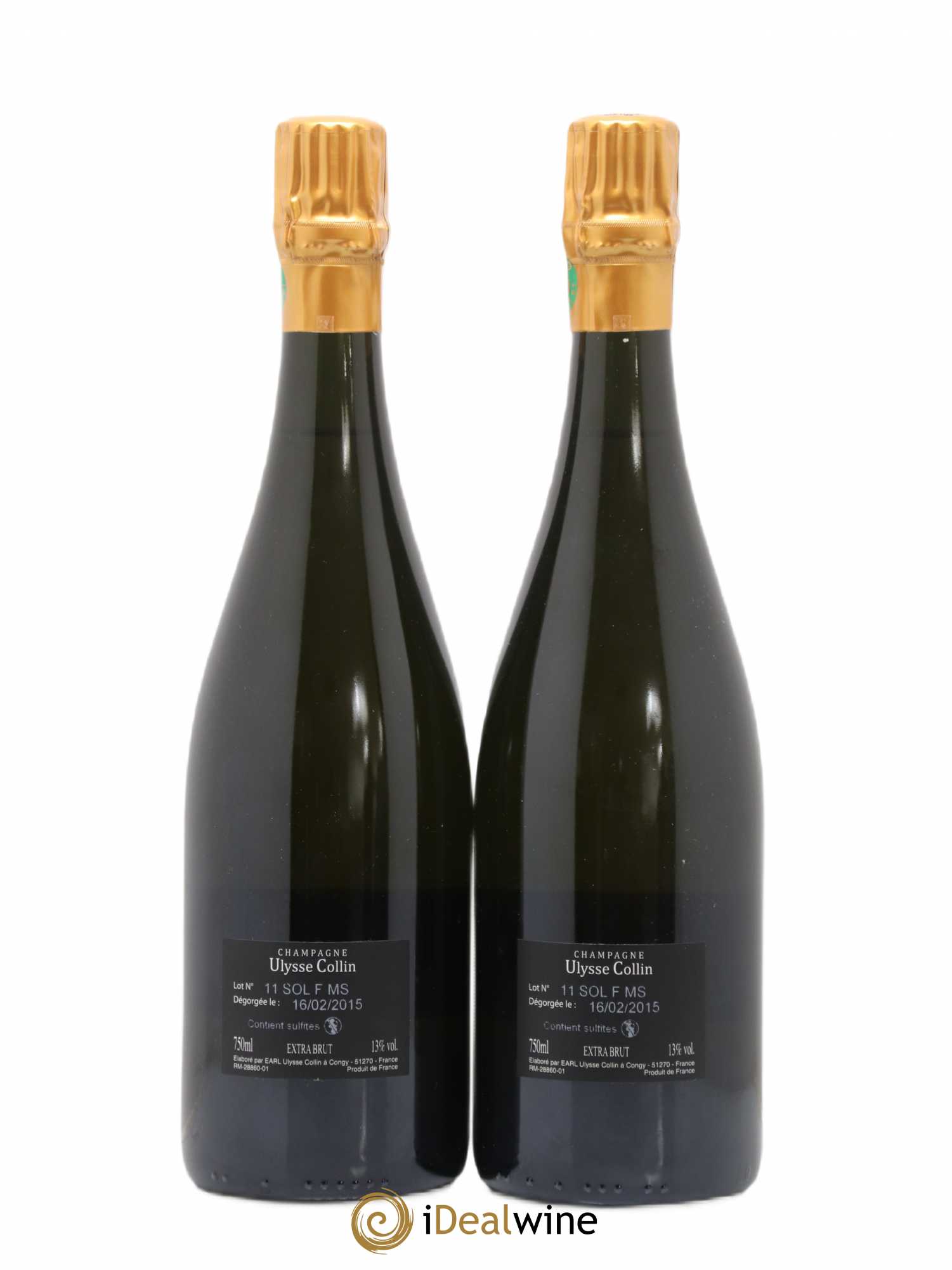 Les Roises Blanc de Blancs Extra-Brut Ulysse Collin - Posten von 2 Flaschen - 1