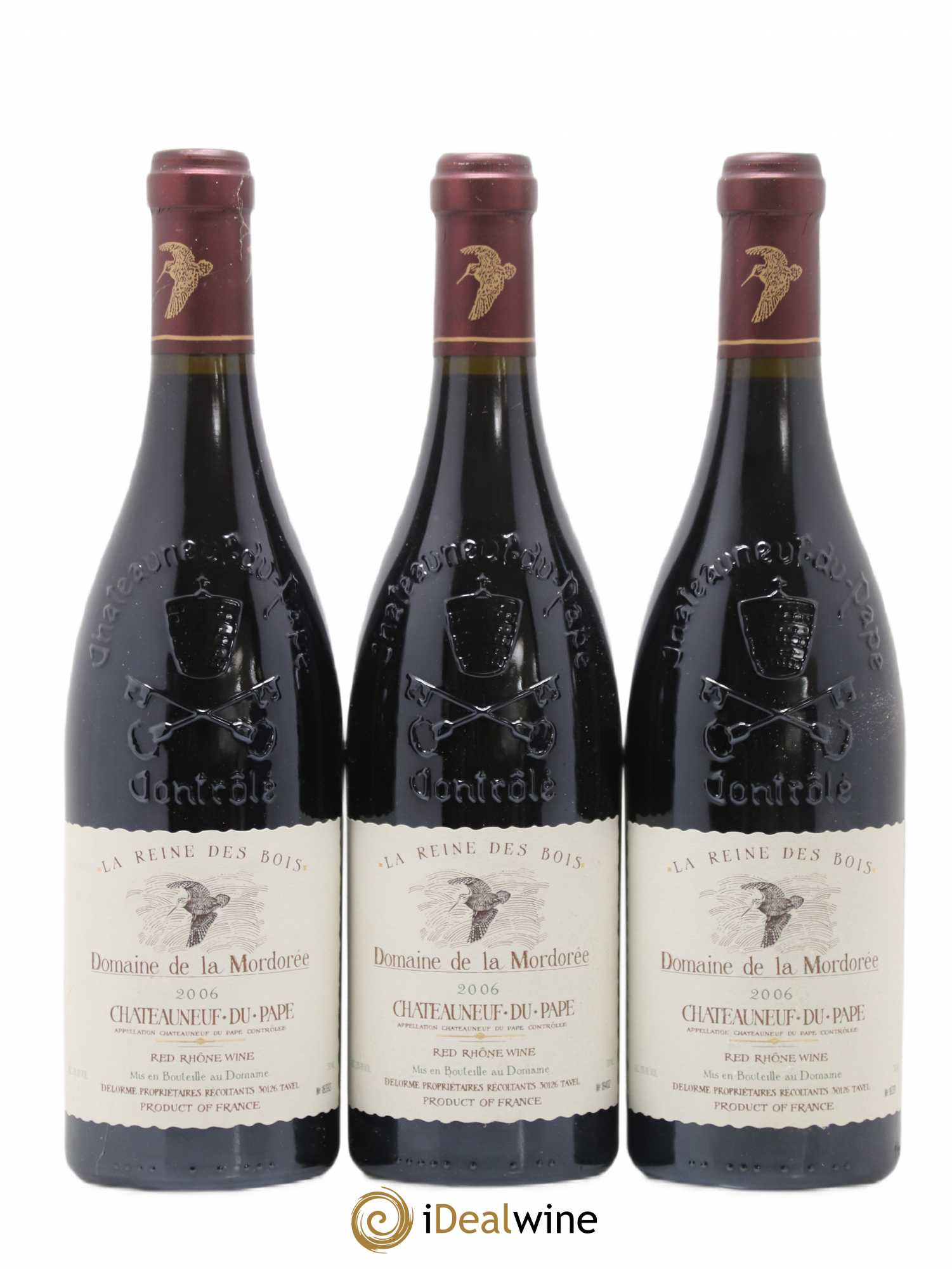 Châteauneuf-du-Pape  Cuvée de la Reine des Bois La Mordorée (Domaine de) 2006 - Lot de 6 bouteilles - 1