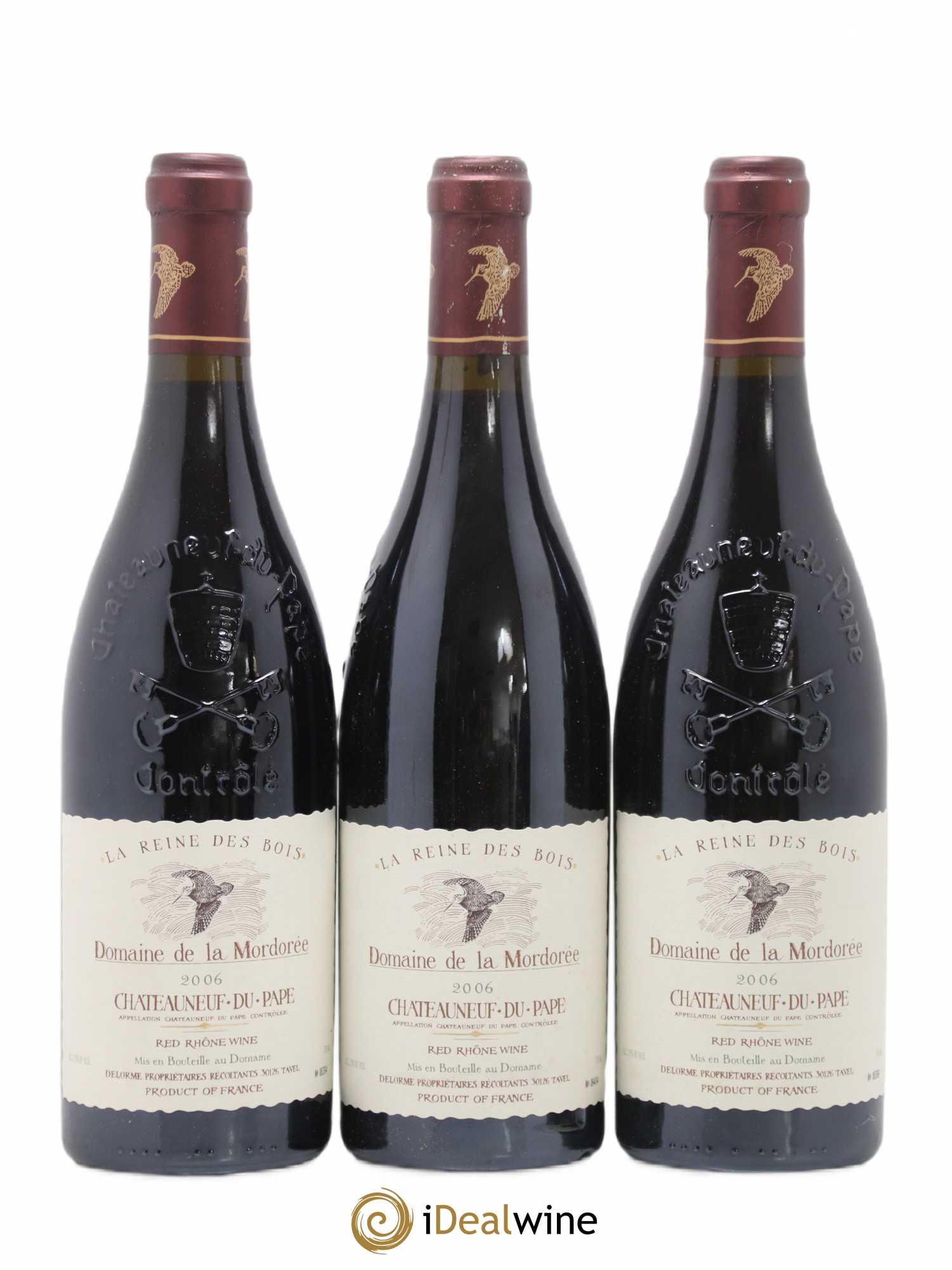 Châteauneuf-du-Pape  Cuvée de la Reine des Bois La Mordorée (Domaine de) 2006 - Lot de 6 bouteilles - 2