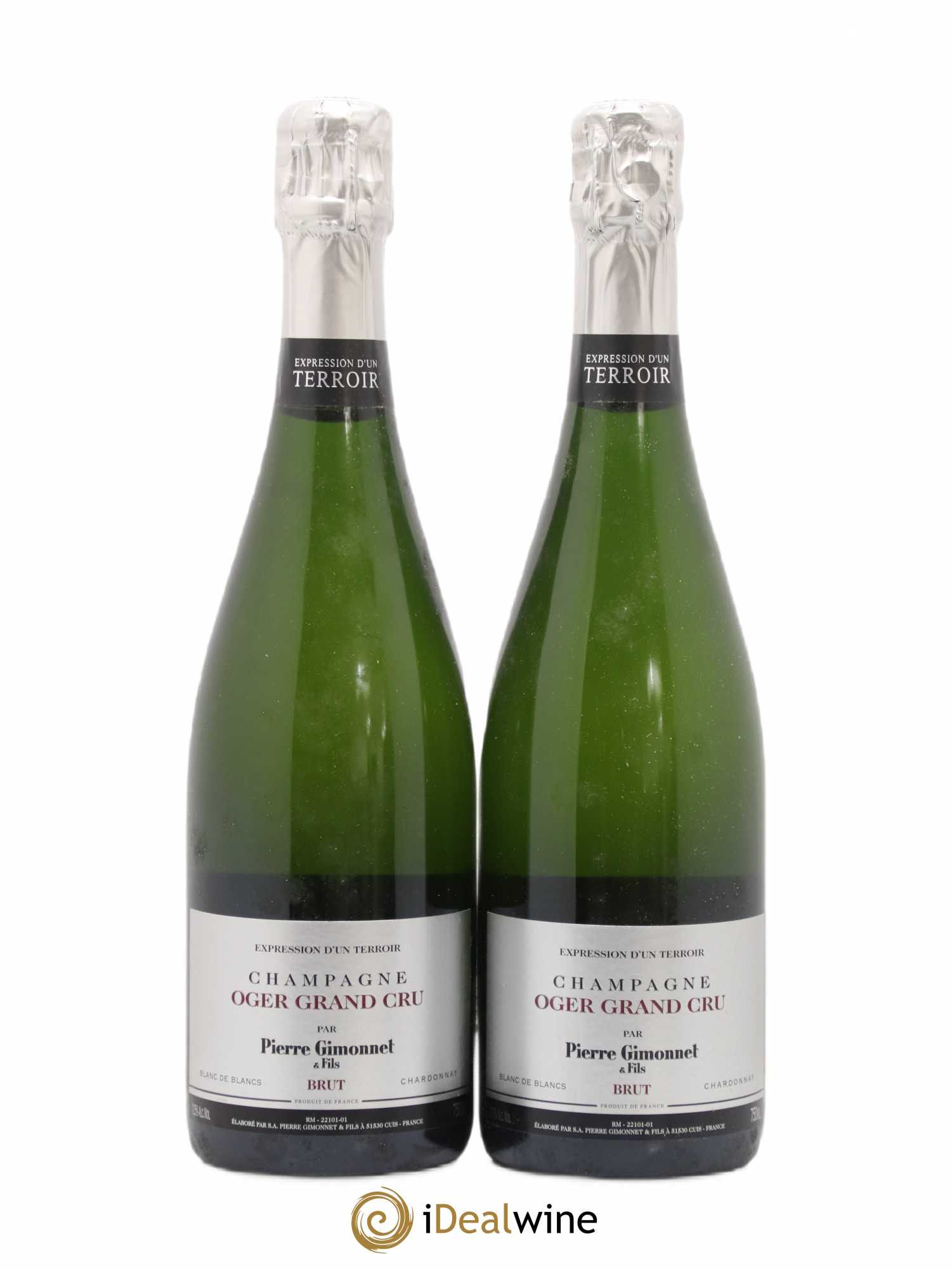 Champagne Oger Grand Cru Pierre Gimonnet - Posten von 2 Flaschen - 0