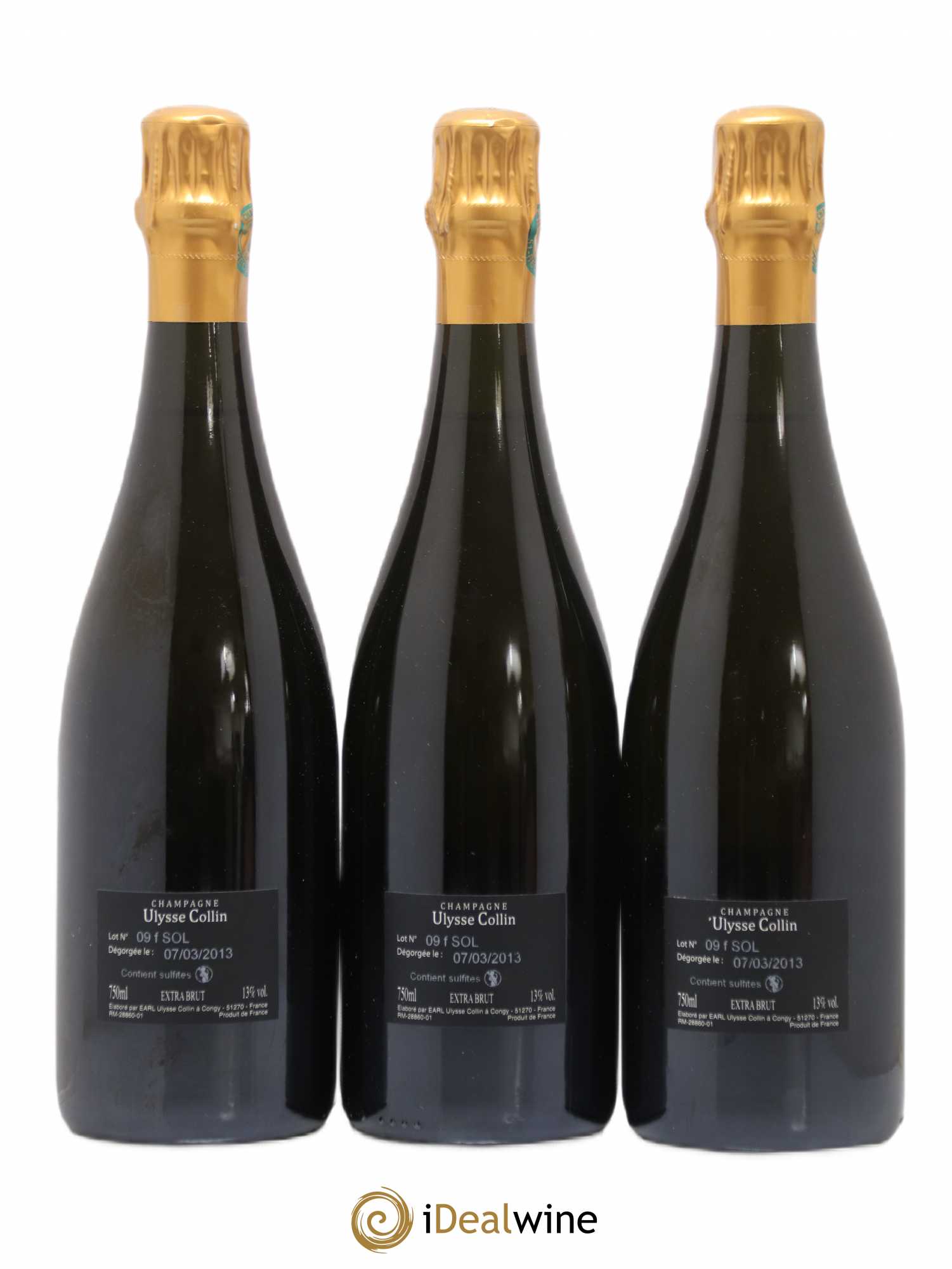 Les Roises Blanc de Blancs Extra-Brut Ulysse Collin - Lot de 3 bouteilles - 1