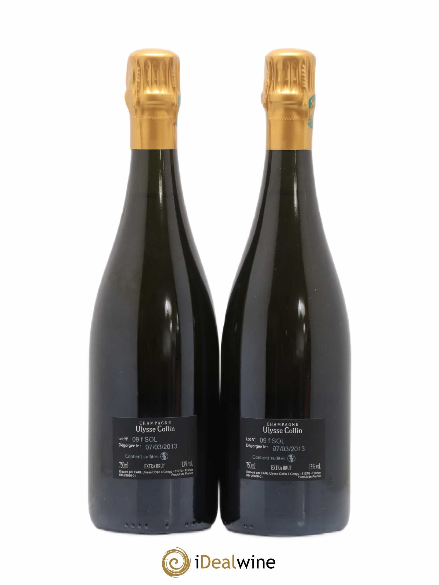 Les Roises Blanc de Blancs Extra-Brut Ulysse Collin - Lot de 2 bouteilles - 1