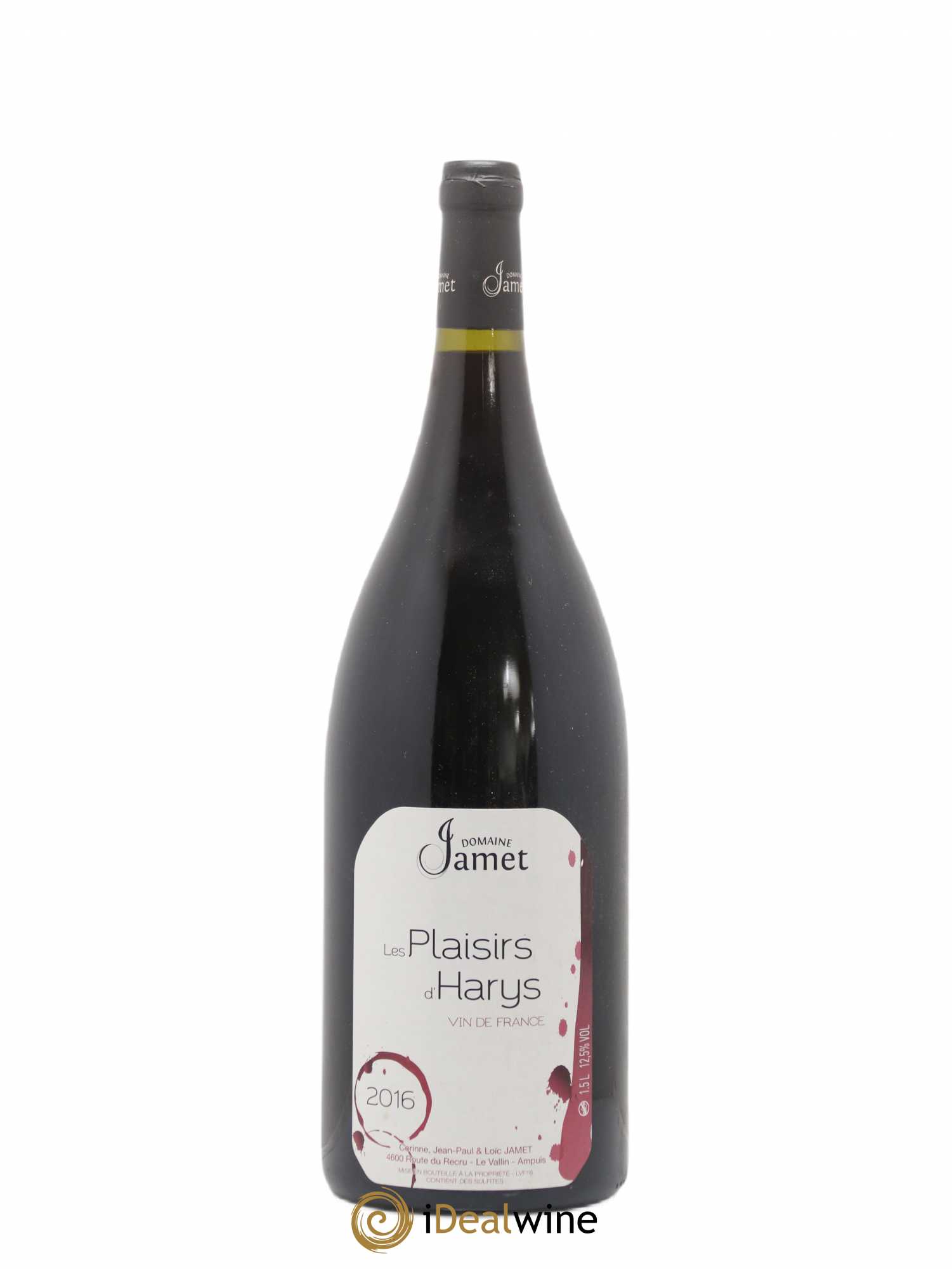Vin de France Les Plaisirs d'Harys Jamet (Domaine) 2016 - Lot de 1 magnum - 0