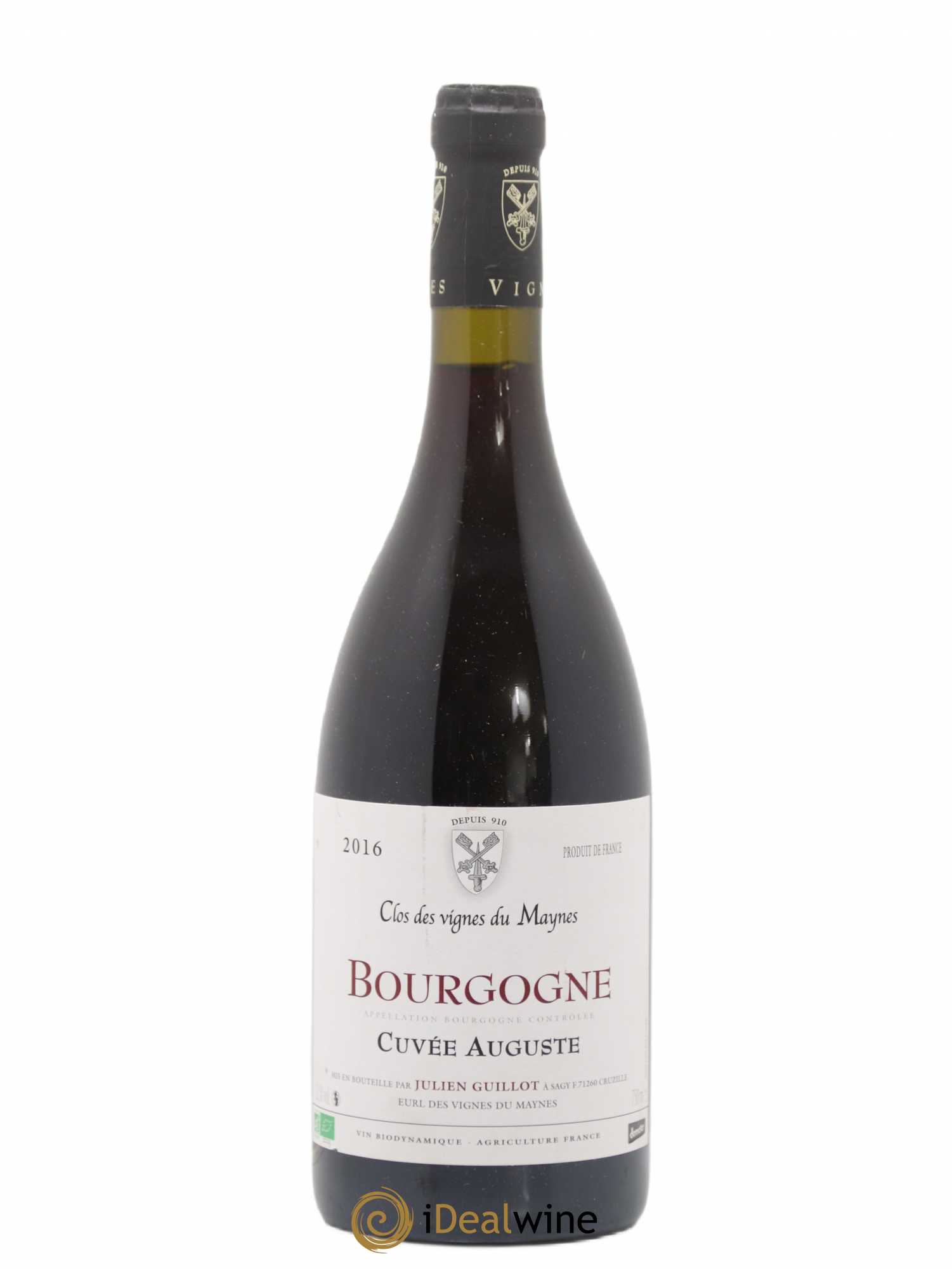 Bourgogne Cuvée Auguste Les Vignes du Maynes 2016 - Lot de 1 bouteille - 0
