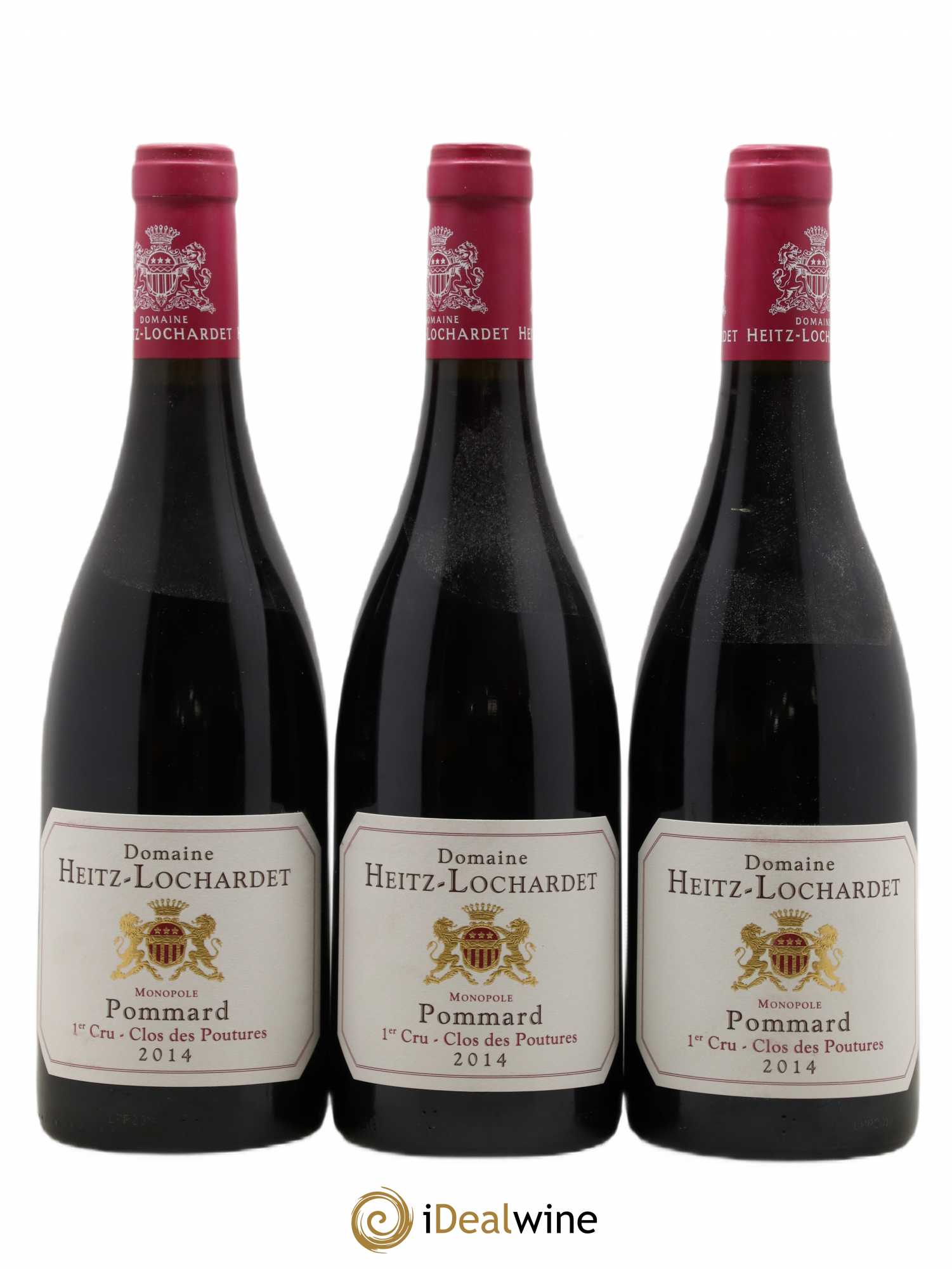 Pommard 1er Cru Clos des Poutures Heitz-Lochardet 2014 - Posten von 3 Flaschen - 0