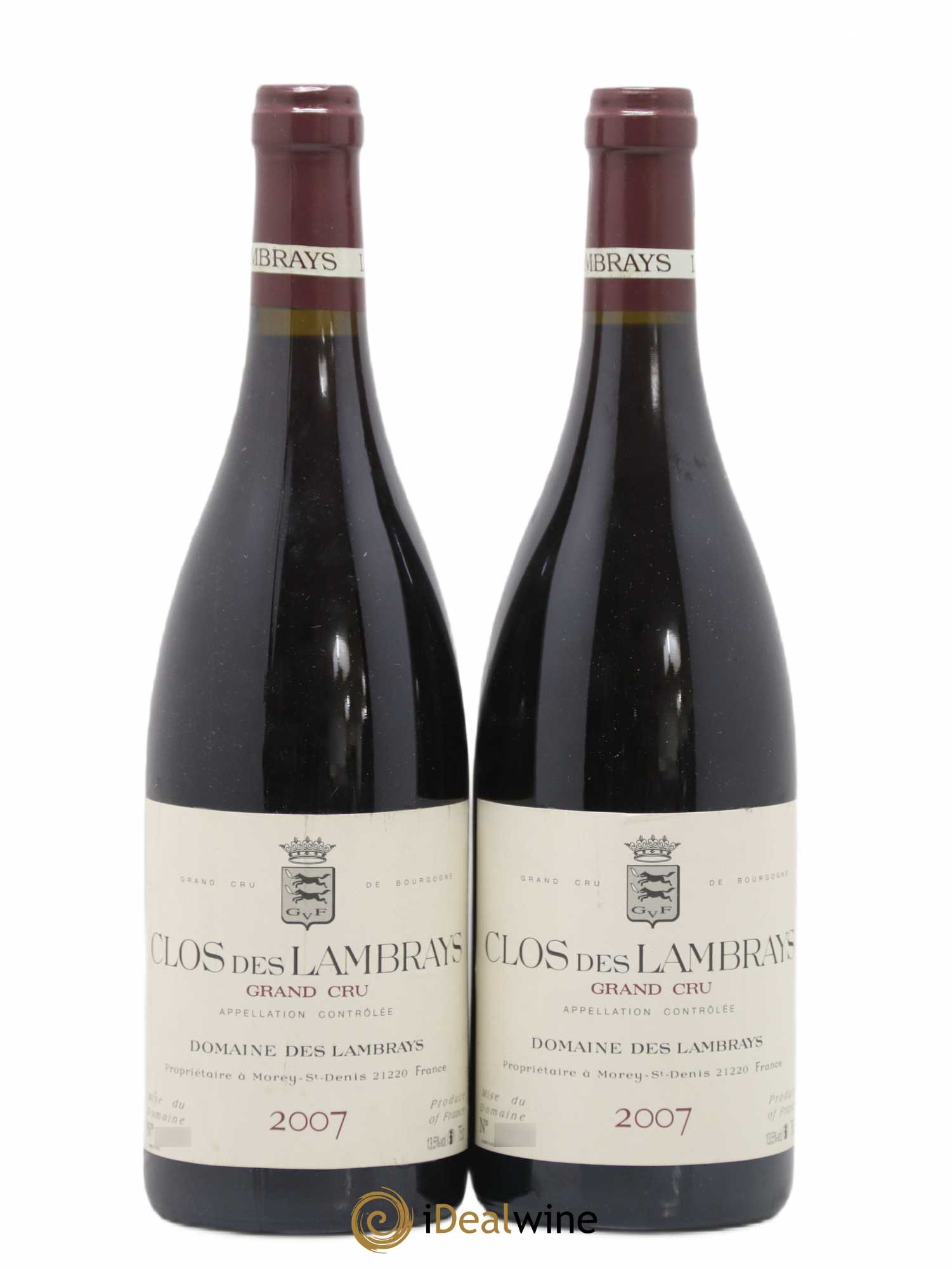 Clos des Lambrays Grand Cru Domaine des Lambrays 2007 - Lotto di 2 bottiglie - 0