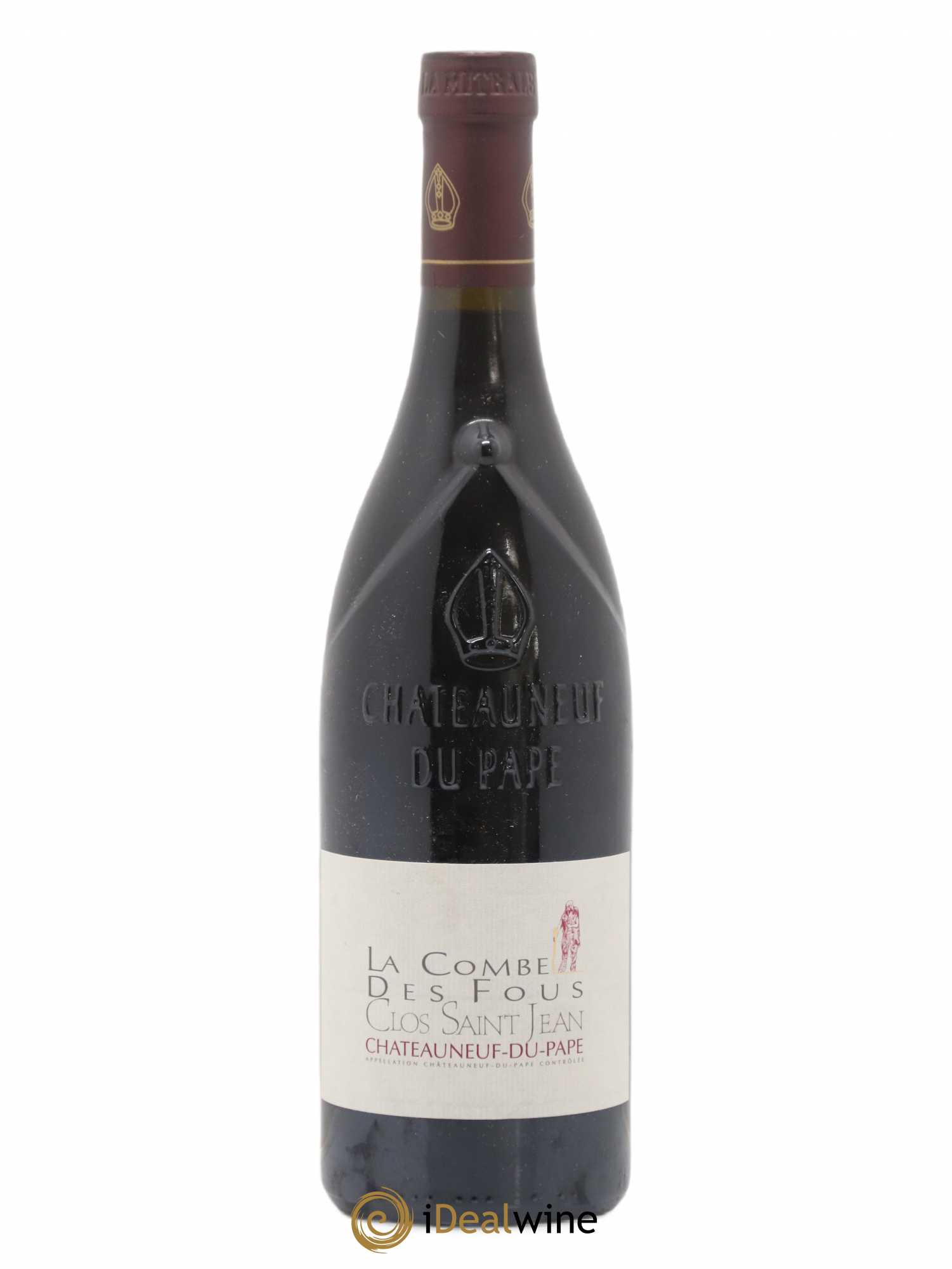 Châteauneuf-du-Pape Clos Saint-Jean La Combe des Fous Pascal et Vincent Maurel 2008 - Lot de 1 bouteille - 0