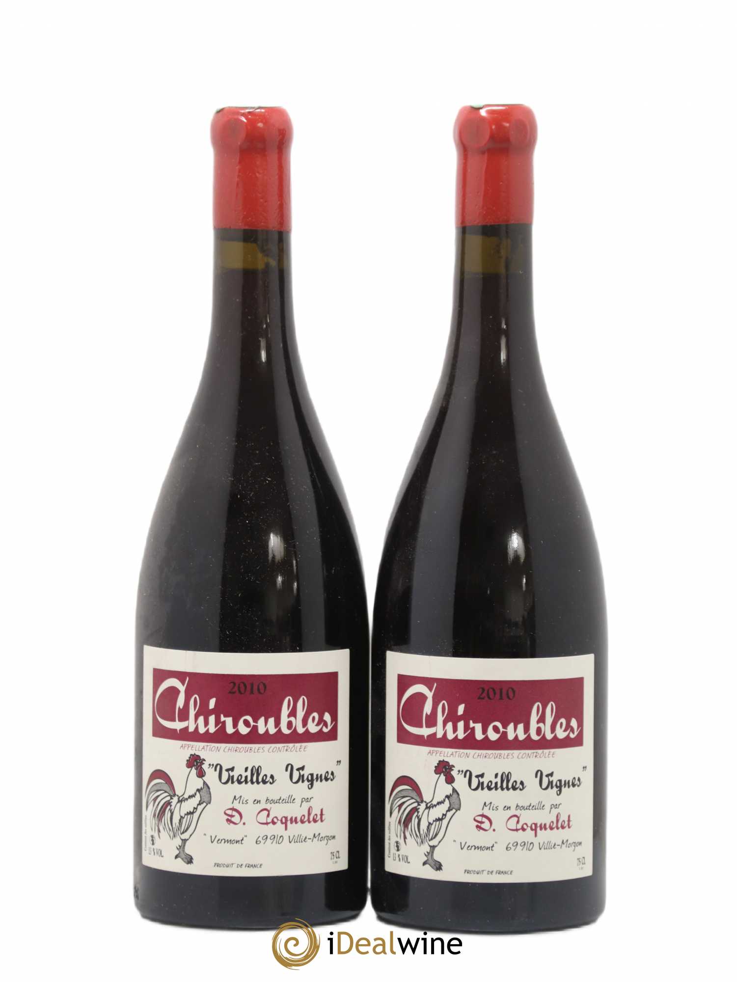 Chiroubles Vieilles Vignes Damien Coquelet 2010 - Lot de 2 bouteilles - 0
