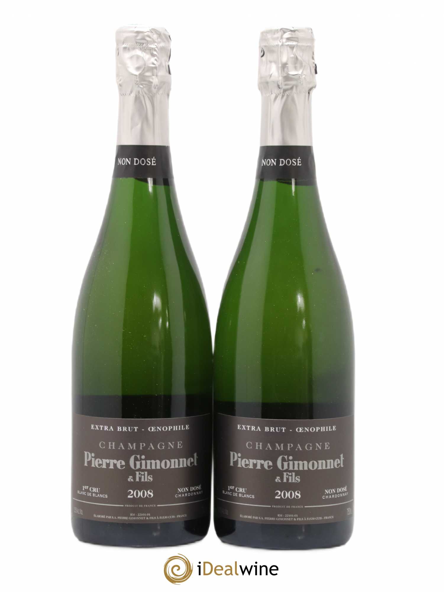 Oenophile Extra-Brut Pierre Gimonnet 2008 - Lot de 2 bouteilles - 0